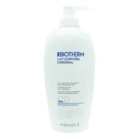 BIOTHERM Körpercreme Biotherm Lait Corporel 400 ml Packung, gegen trockene Haut