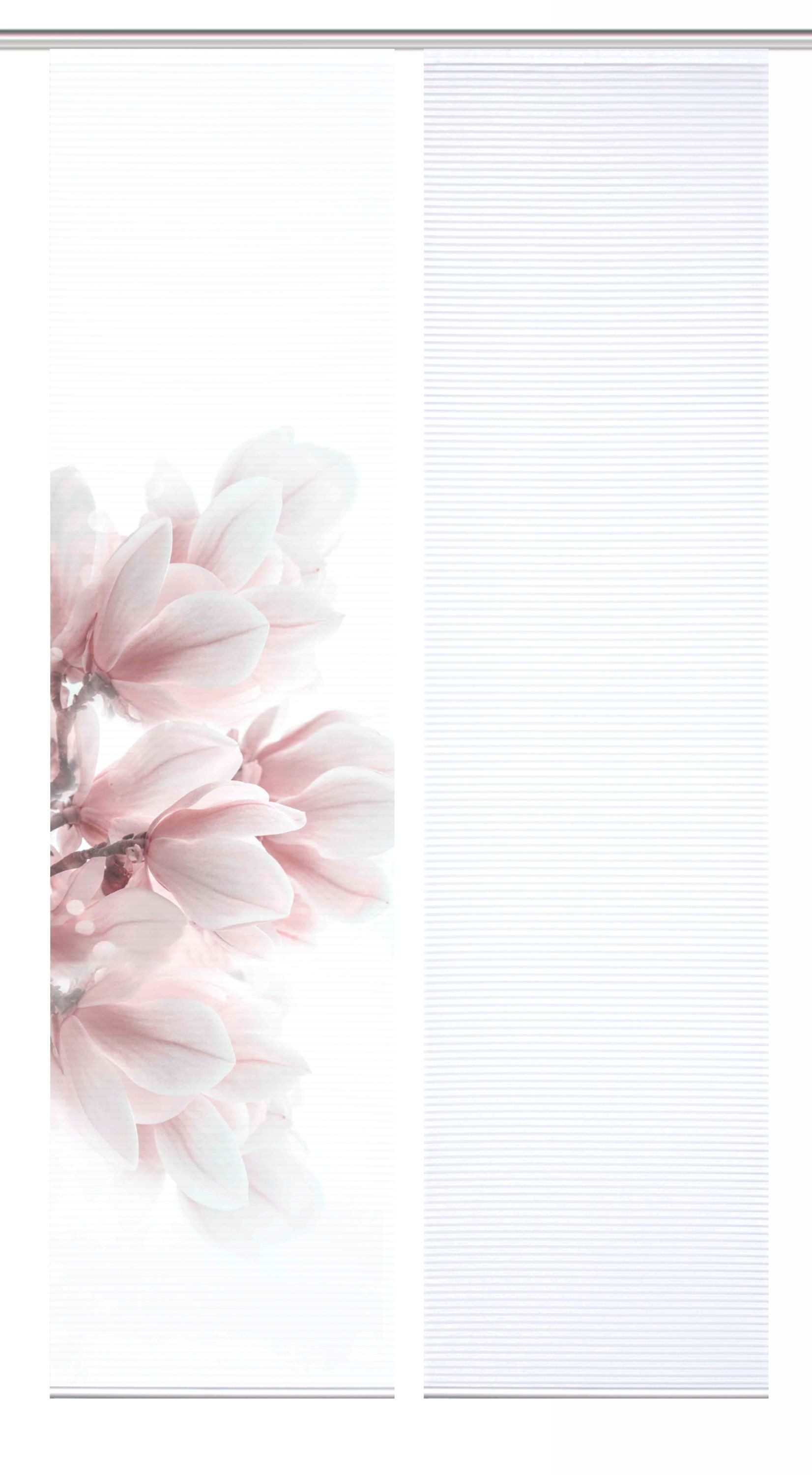 HOME WOHNIDEEN Schiebegardine 84105 MORIGA Schiebegardine, recyc. Polyester 245x60 cm, Bambusoptik (4 St), Paneelwagen, transparent, Polyester (recycelt) Polyes – Bild 5 von 5
