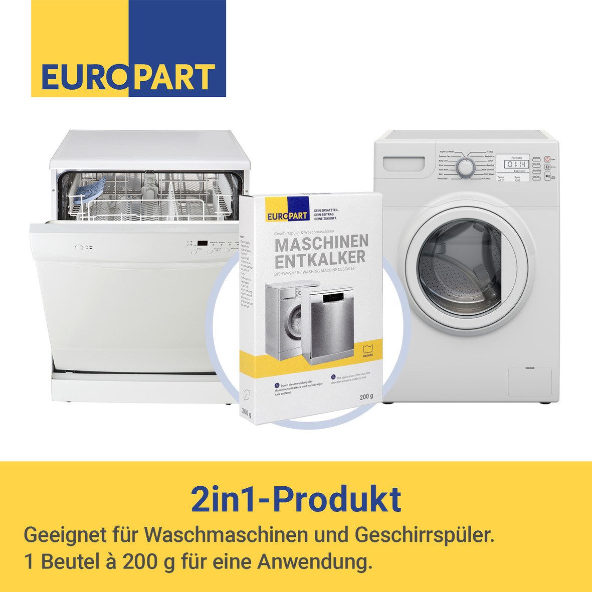 easyPART Montagezubehör wie EUROPART 10083653 Maschinenentkalker EUROPART, Waschmaschine