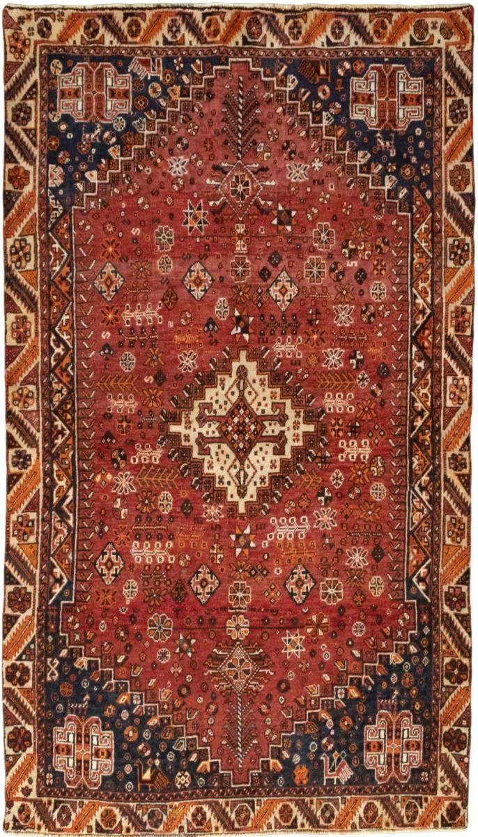 Trading, 10 rechteckig, Shiraz Perserteppich, Orientteppich Nain / 145x259 mm Handgeknüpfter Höhe: Orientteppich