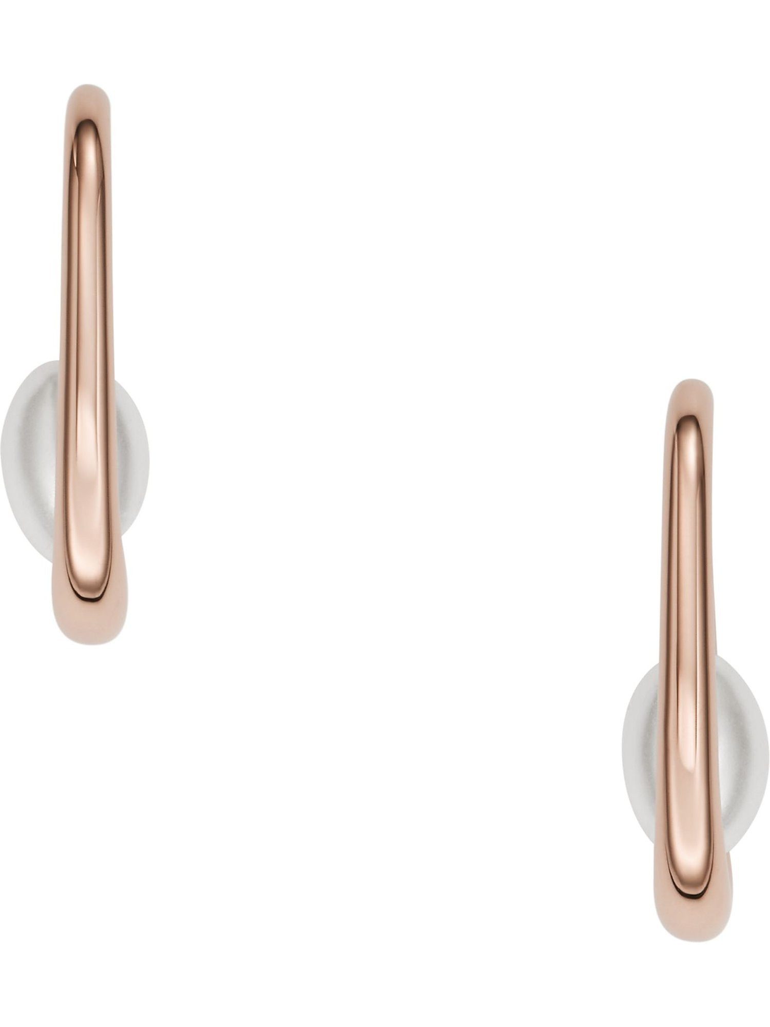 SKAGEN Paar Ohrhänger Skagen Damen-Ohrhänger Edelstahl Kunstperle