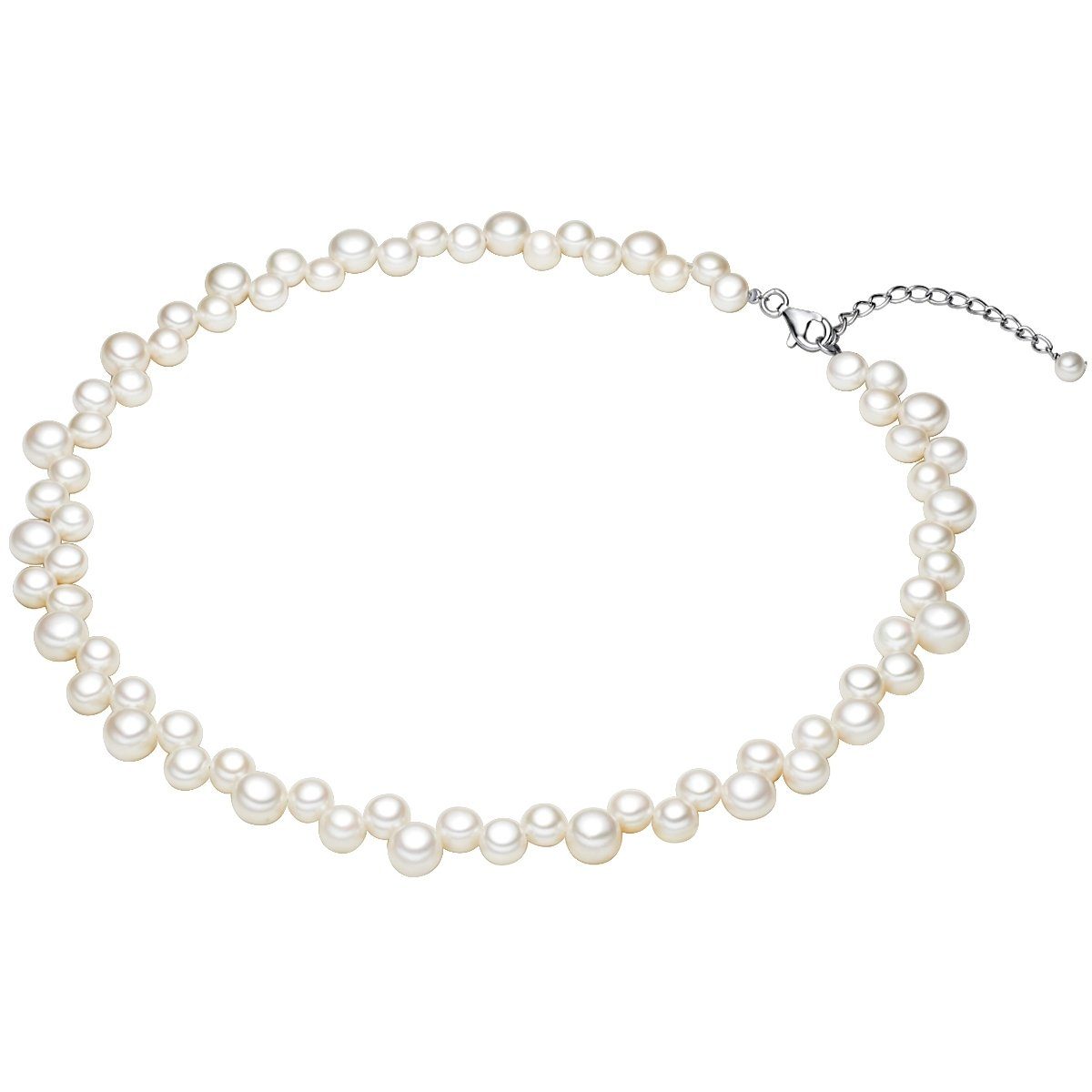 Valero Pearls Perlenkette silber, aus Süßwasser-Zuchtperlen günstig online kaufen