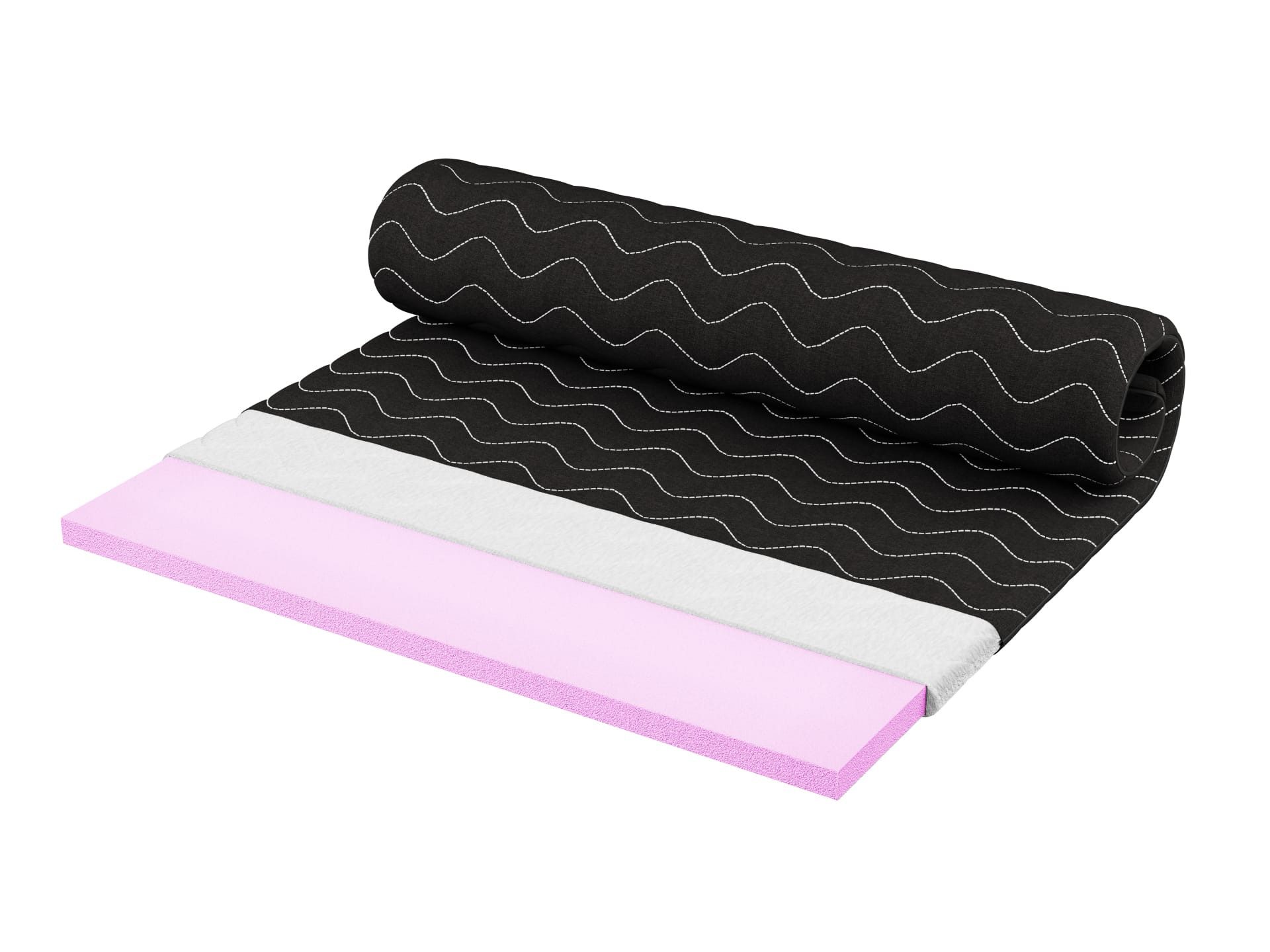 Deine Möbel 24, Цилиндр TOPPER VISCO 4cm / H2,5, 4 cm hoch, 80x200/90x200/100x200/120x200/140x200/160x200/180x200/200x200
