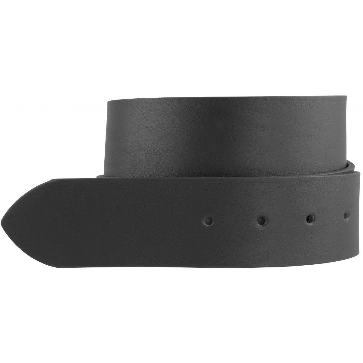 BELTINGER Ledergürtel Gürtel aus Vollrindleder ohne Schnalle 4,5 cm - Jeans-Gürtel für Damen Schwarz