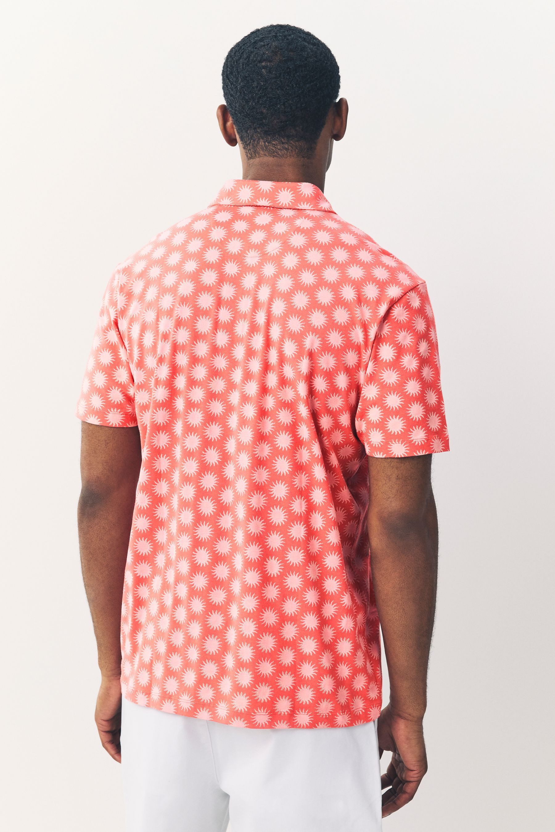 Next Poloshirt Polo-Shirt mit Geoprint (1-tlg) günstig online kaufen