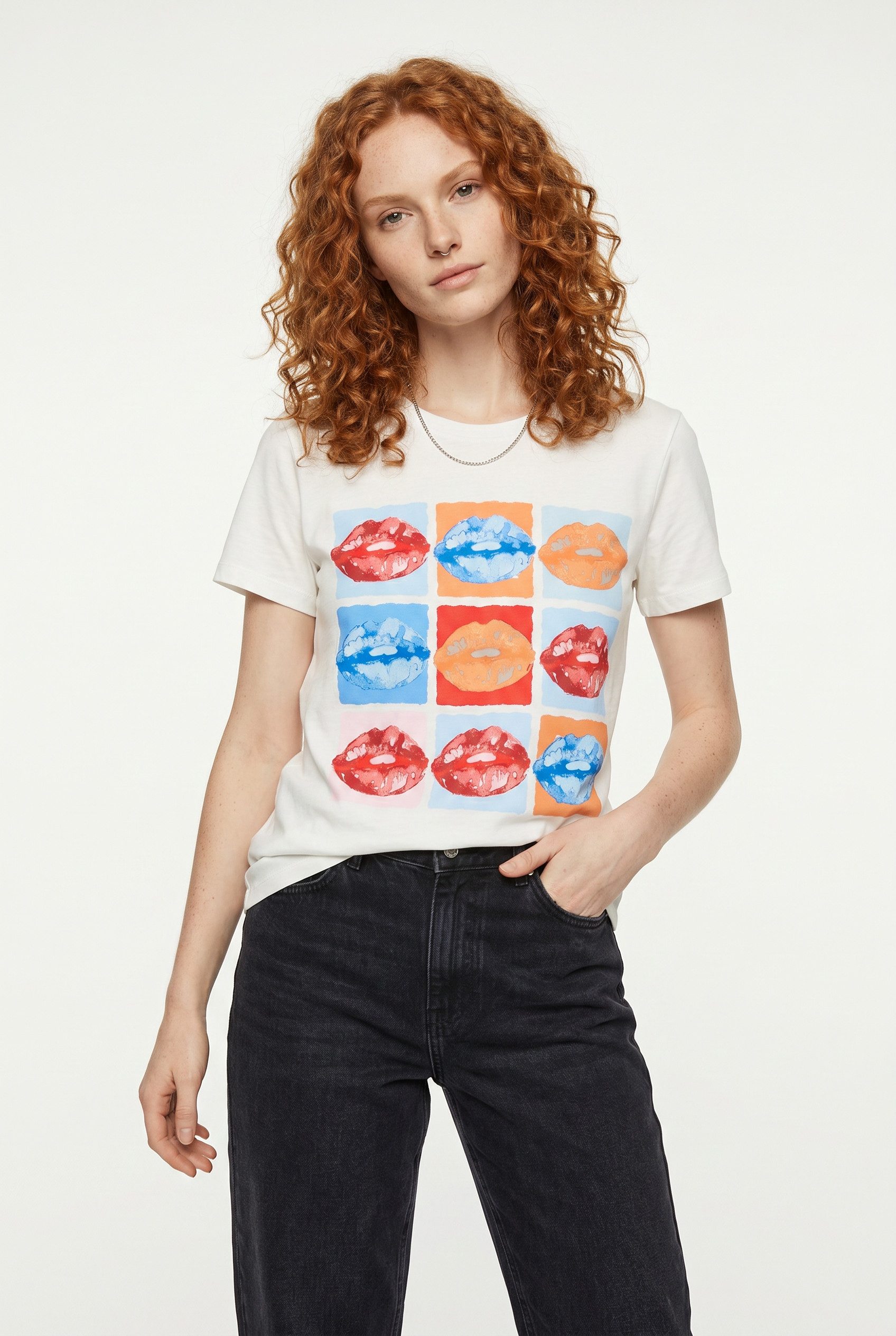 Kurzarmshirt VMSORI FRANCI SS TOP BOX JRS GA