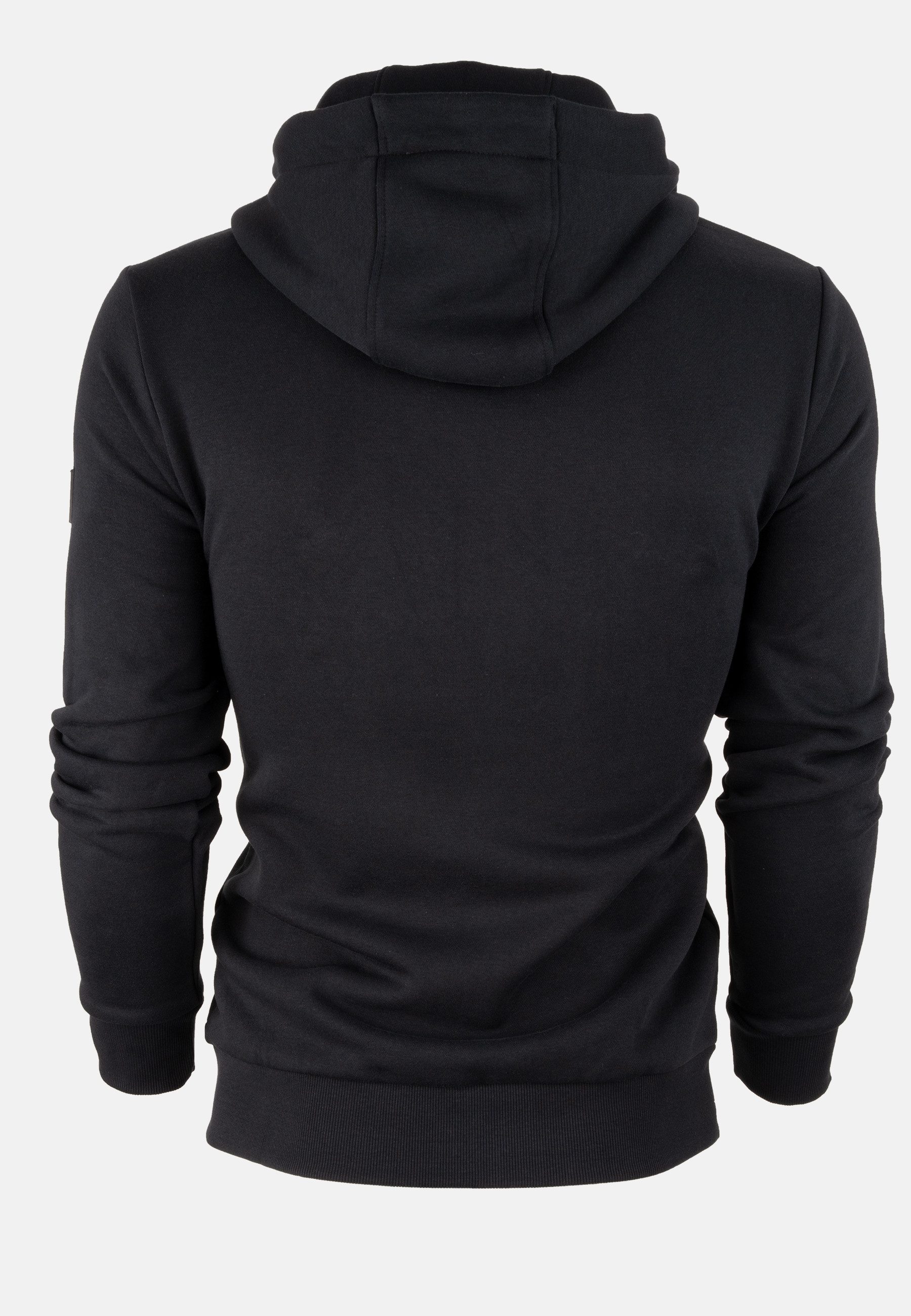 FORSBERG Sweatshirt Zip-Hoodie mit Frottee Logo