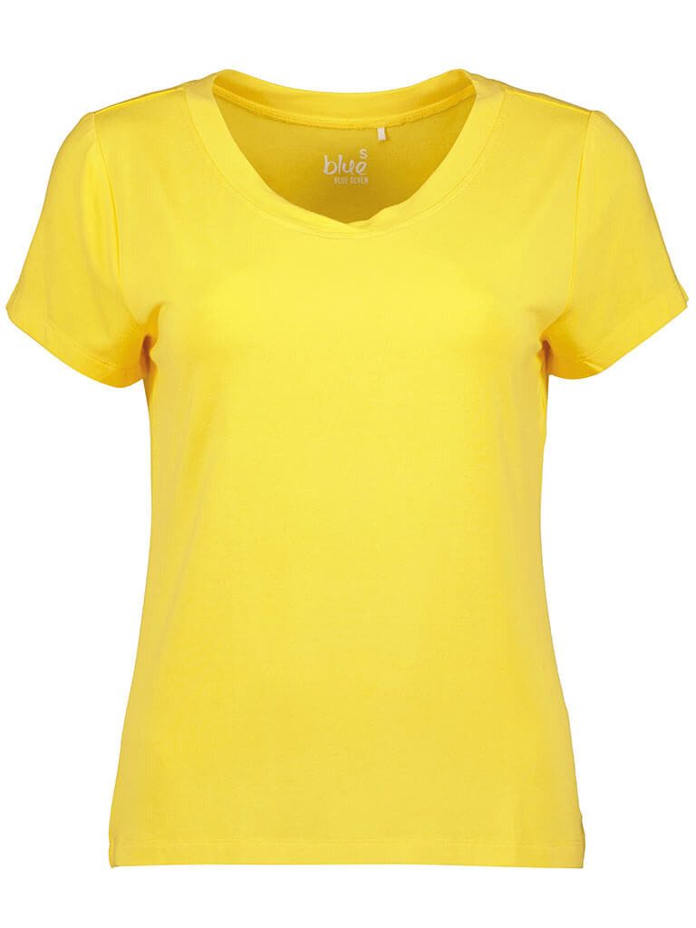 Blue Seven T-Shirt Damen Kurzarm-Shirt Unifarben günstig online kaufen