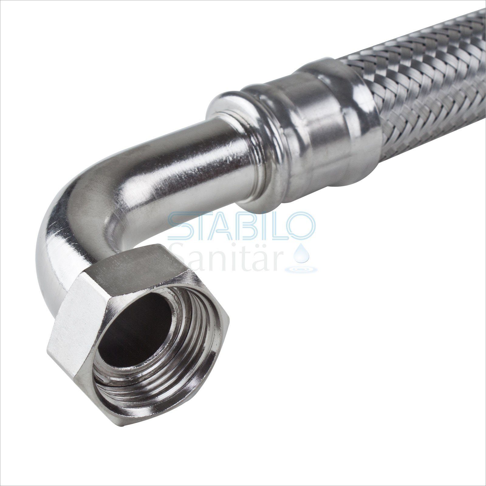Thumbnail - TUCAI Flexschlauch Edelstahl Panzerschlauch 1 Zoll Bogen DN25 300mm-2000mm