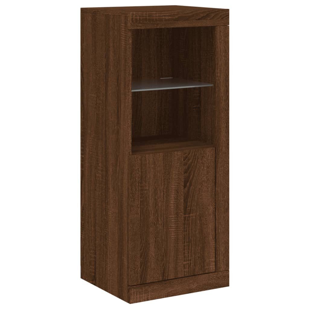 vidaXL Sideboard Sideboard mit LED-Leuchten Braun günstig online kaufen