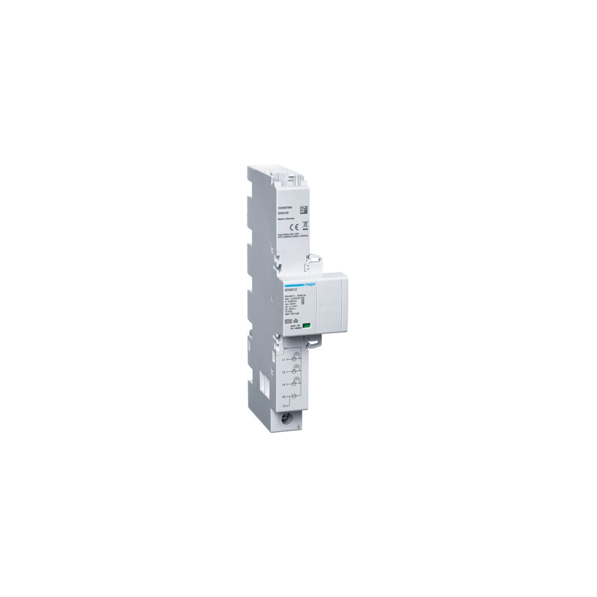 Hager Druckluft-Meißelhammer Hager Kombiableiter 4P T1+T2+T3 SPA801Z