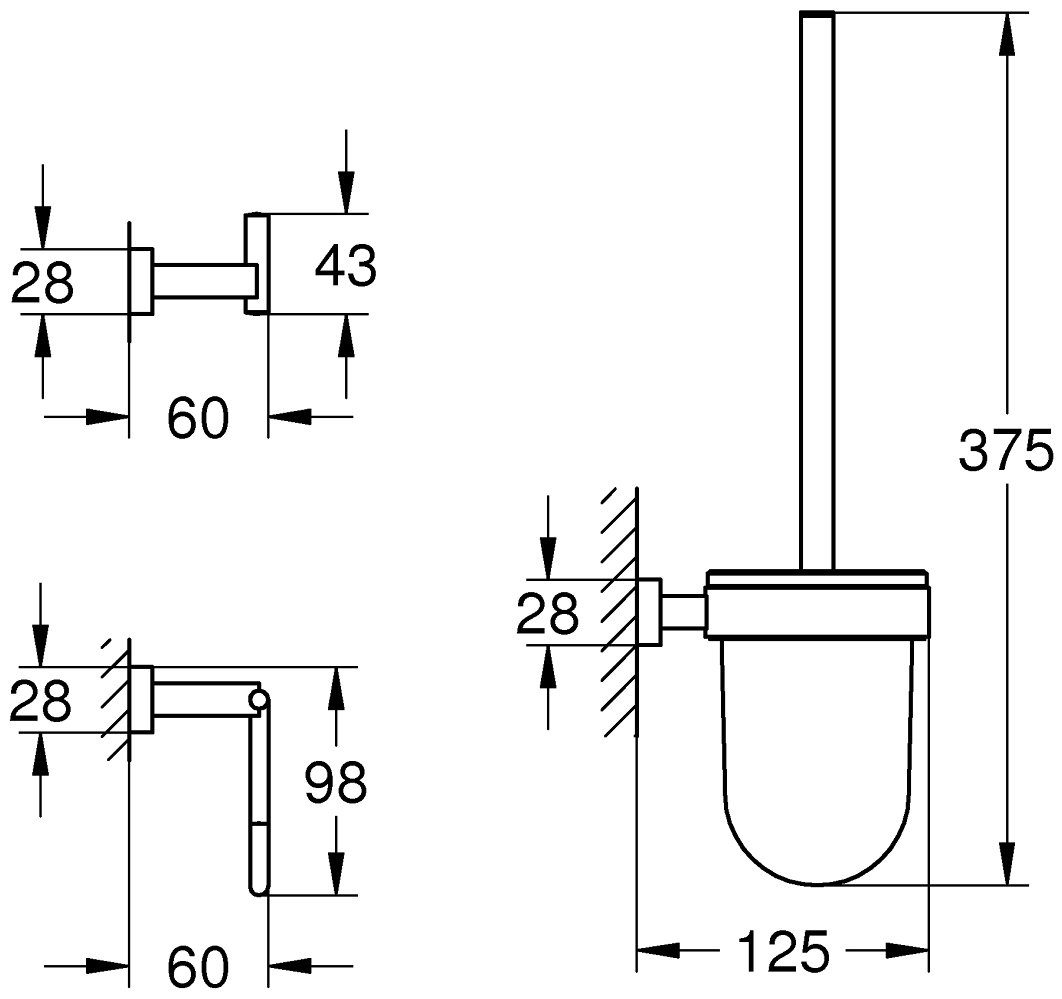 Grohe Badaccessoires-Sets »Essentials Cube«, Set, 3 tlg. online kaufen