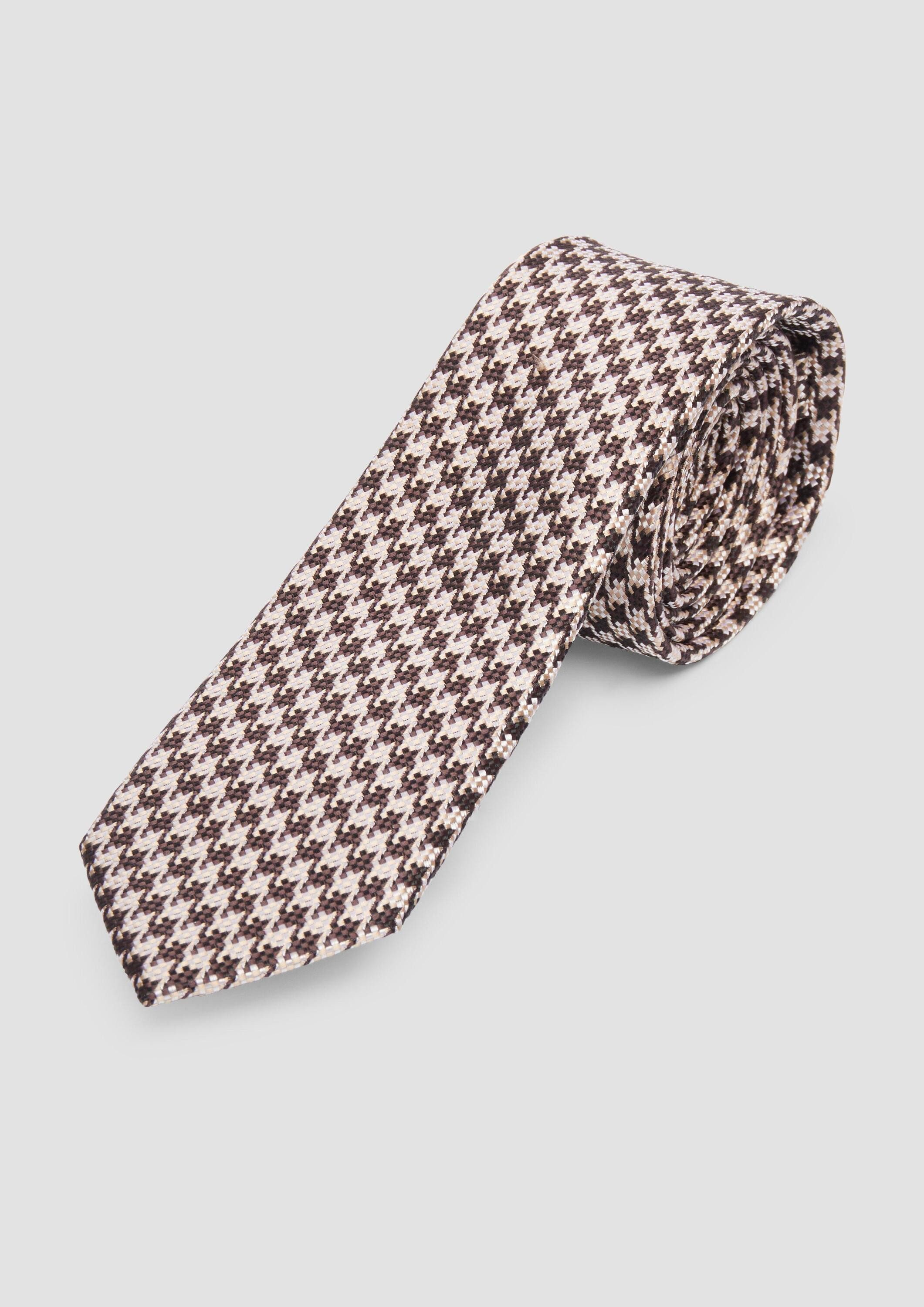 s.Oliver Krawatte Krawatte Krawatte aus Seidenmix mit Jacquard-Muster