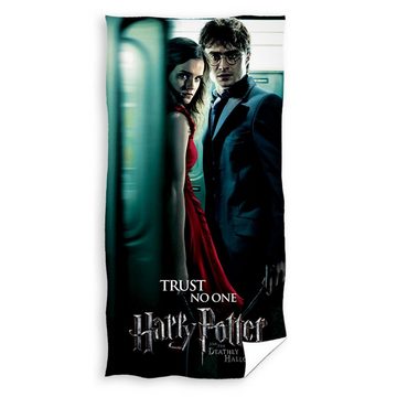 BERONAGE Strandtücher Harry Potter Badetuch Trust No One 70x140, 100% Baumwolle (1-St), Frottee in Velours-Qualität