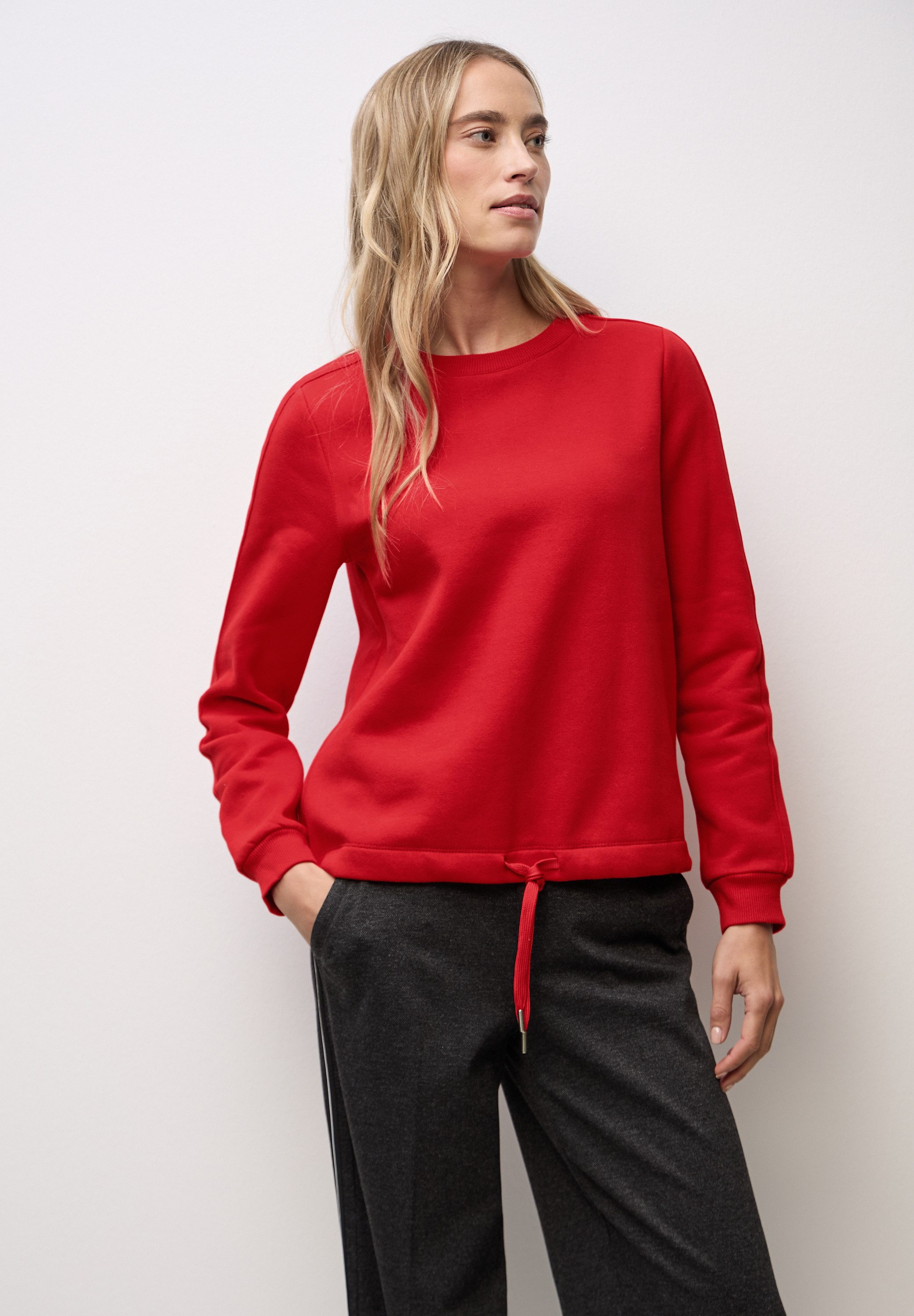 STREET ONE Sweatshirt mit Tunnelzug am günstig online kaufen