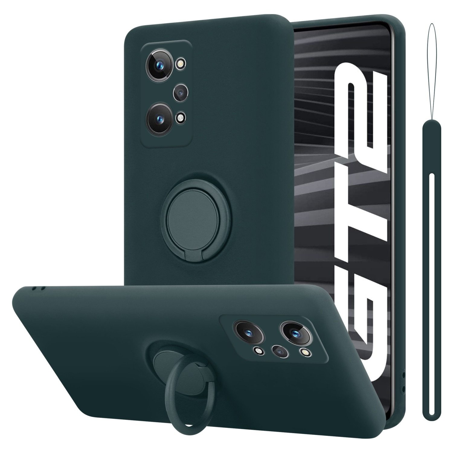 Cadorabo Handyhülle für Realme GT 2 / GT Neo 2 / GT Neo 3T Hülle Realme GT 2 / GT Neo 2, Robustes Hard Case - Handy Schutzhülle - Hülle - Back Cover Bumper