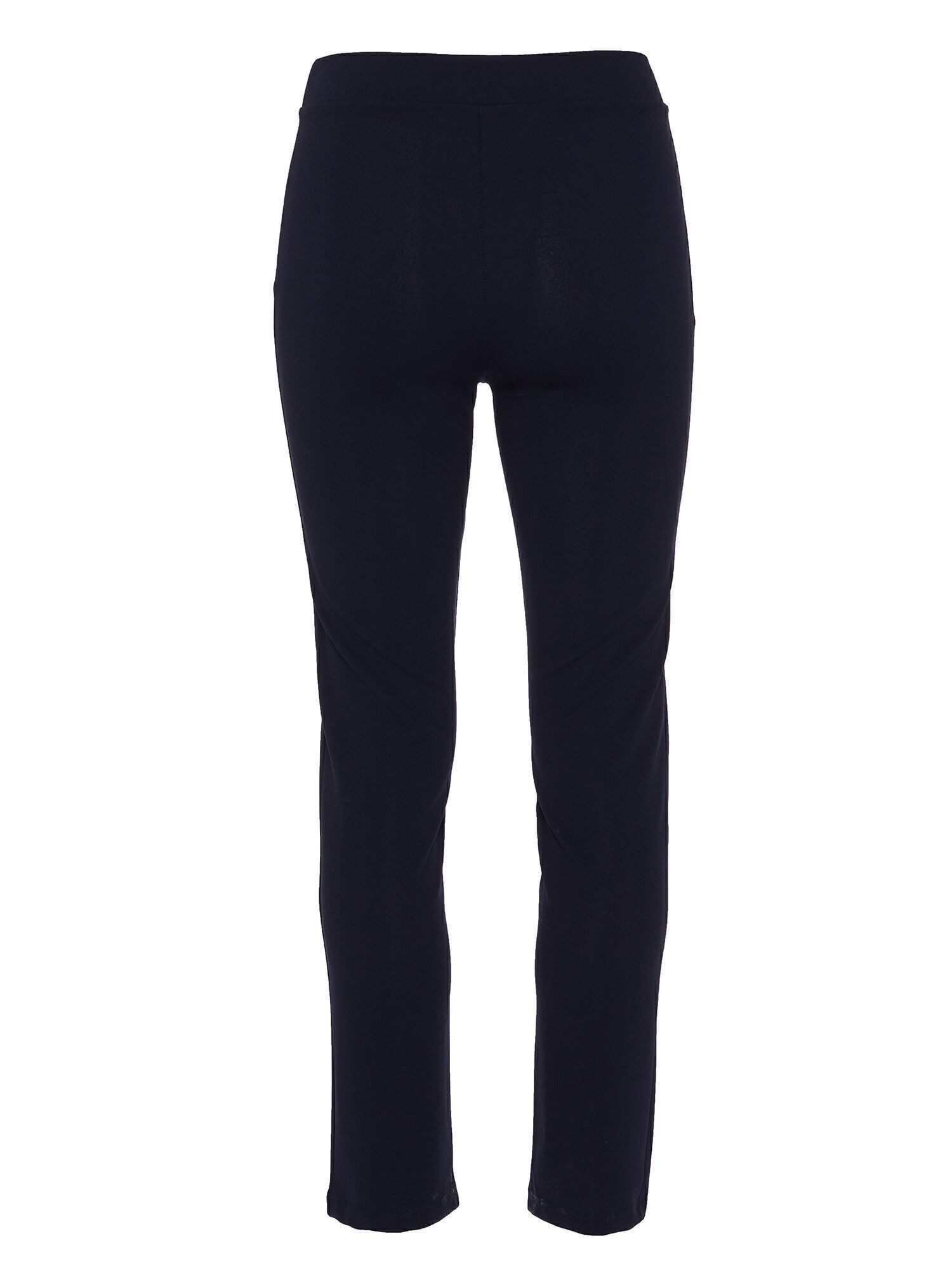 MONACO blue Schlupfhose Stoffhose Körpernah mit Biese