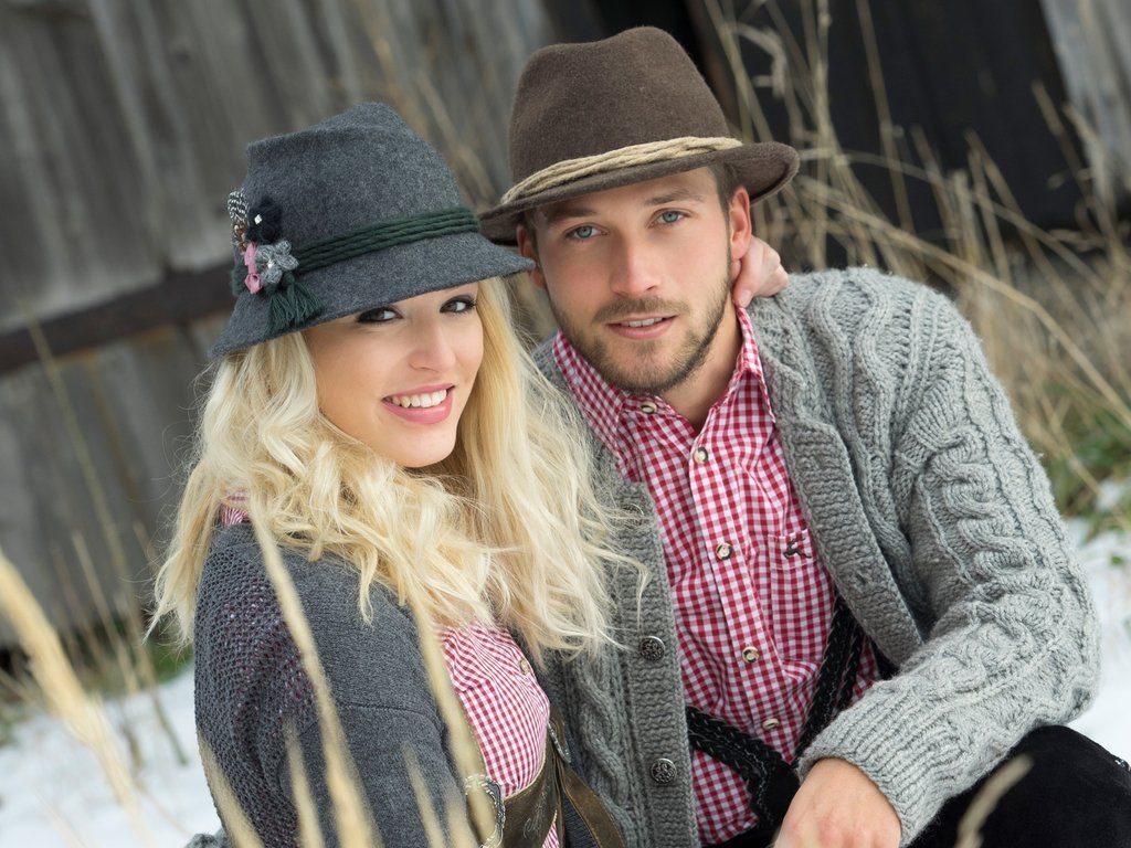 La Chasse® Filzhut Wollhut mit Kordel braun-meliert für Jagd, Natur & Freizeit Outdoorhut