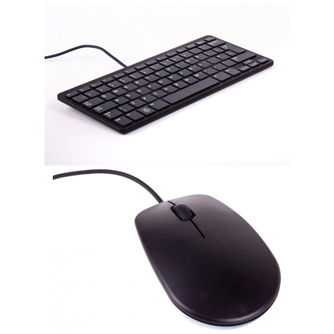 offizielle Raspberry Pi Maus + Tastatur, DE-Layout, inkl. 3 Port USB Eingabegeräte-Set