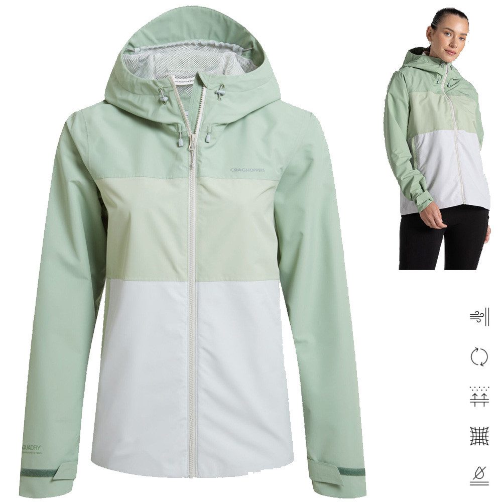 Hardshelljacke Craghoppers - wasserdichte Regenjacke KORA 20.000 WT, grün