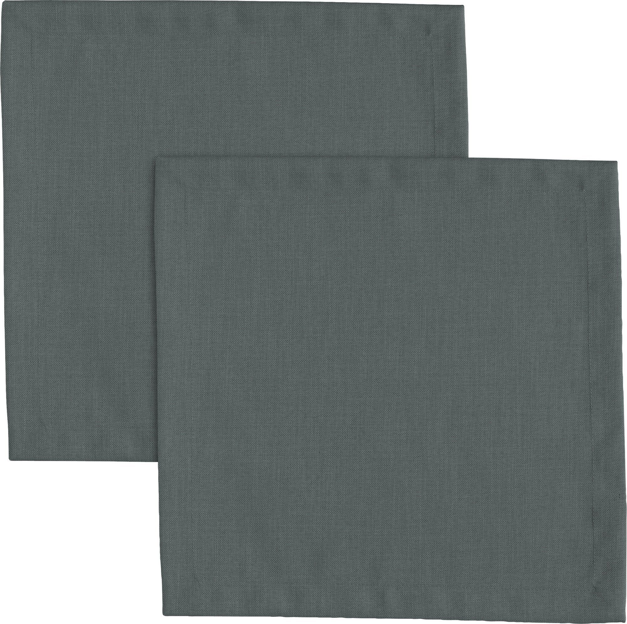 Erwin Müller Stoffserviette Serviette "Madrid" 2er-Pack, fleckabweisend Uni