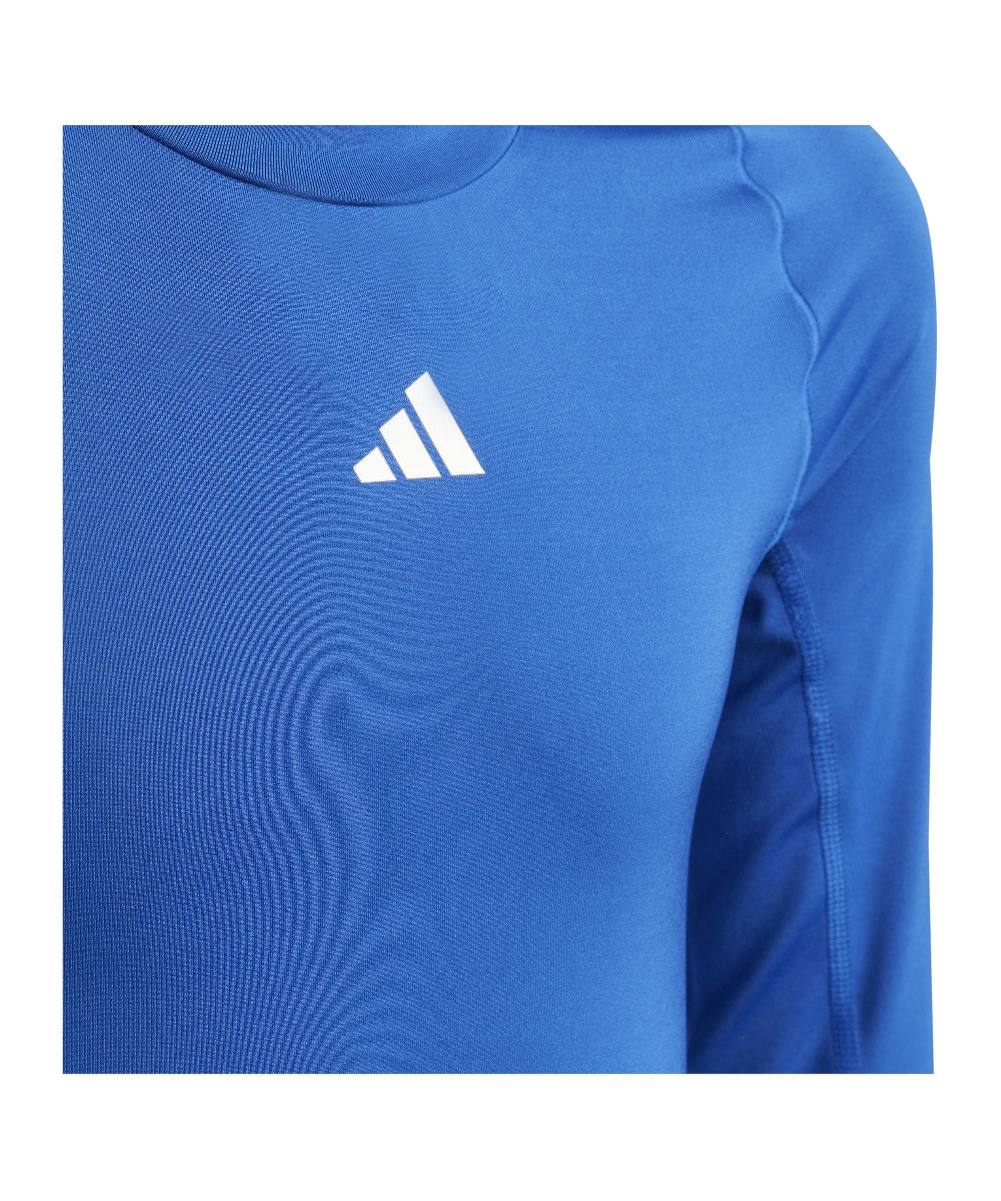 Sweatshirt Techfit adidas Dunkel Sweatshirt blau Performance