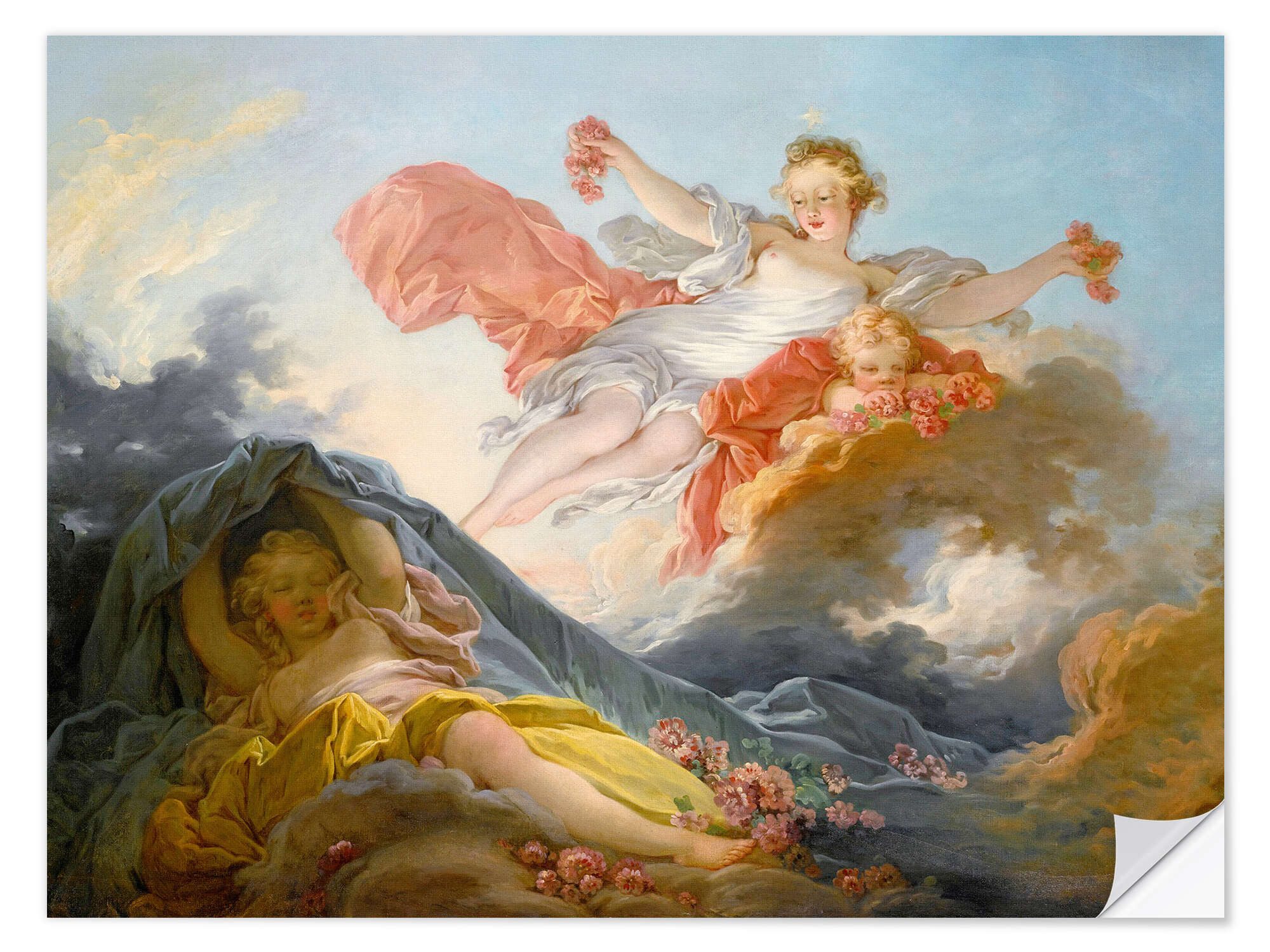 Wandfolie Jean-Honoré Fragonard