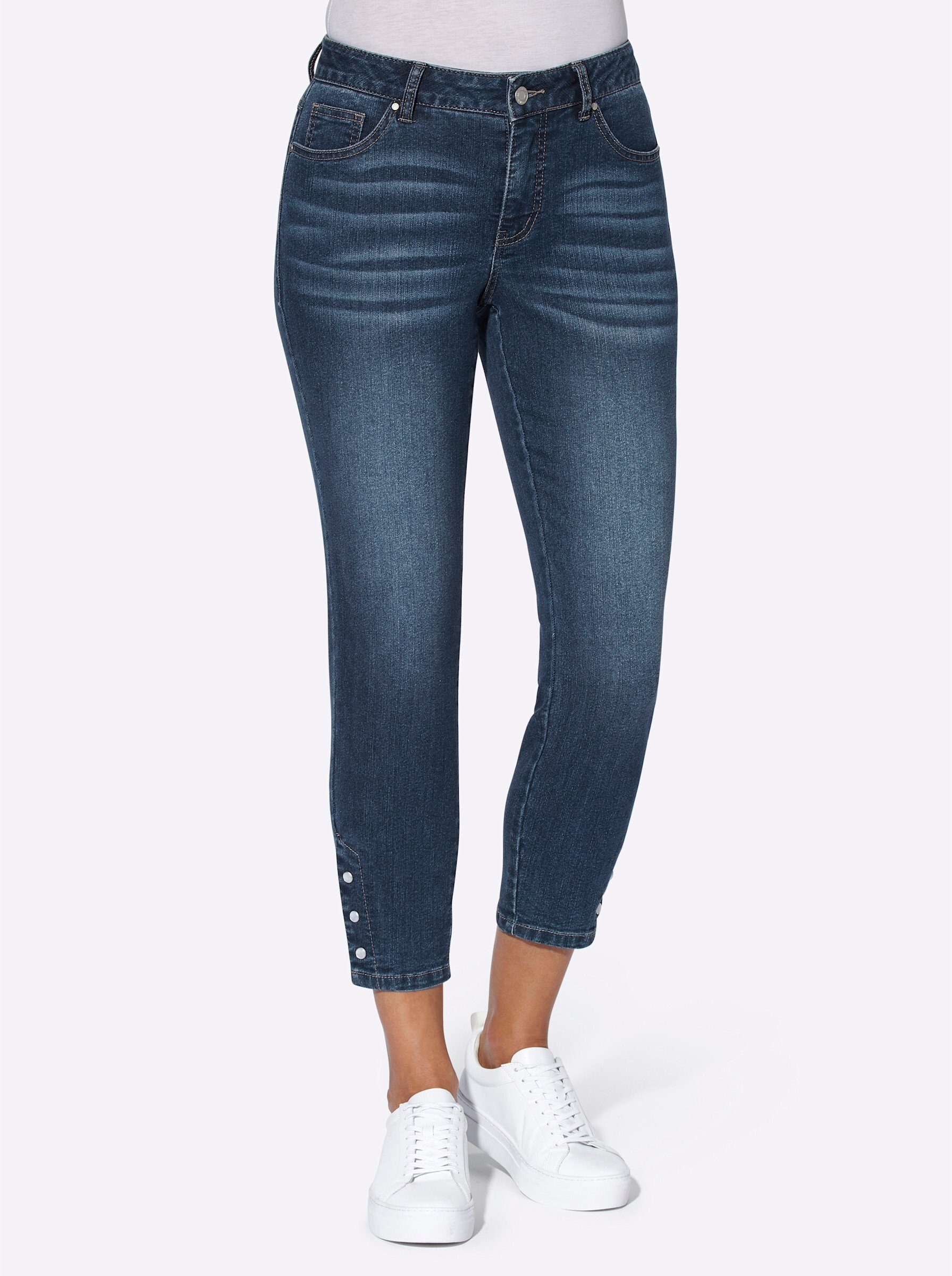 WITT WEIDEN Bequeme Jeans blue-stone-washed