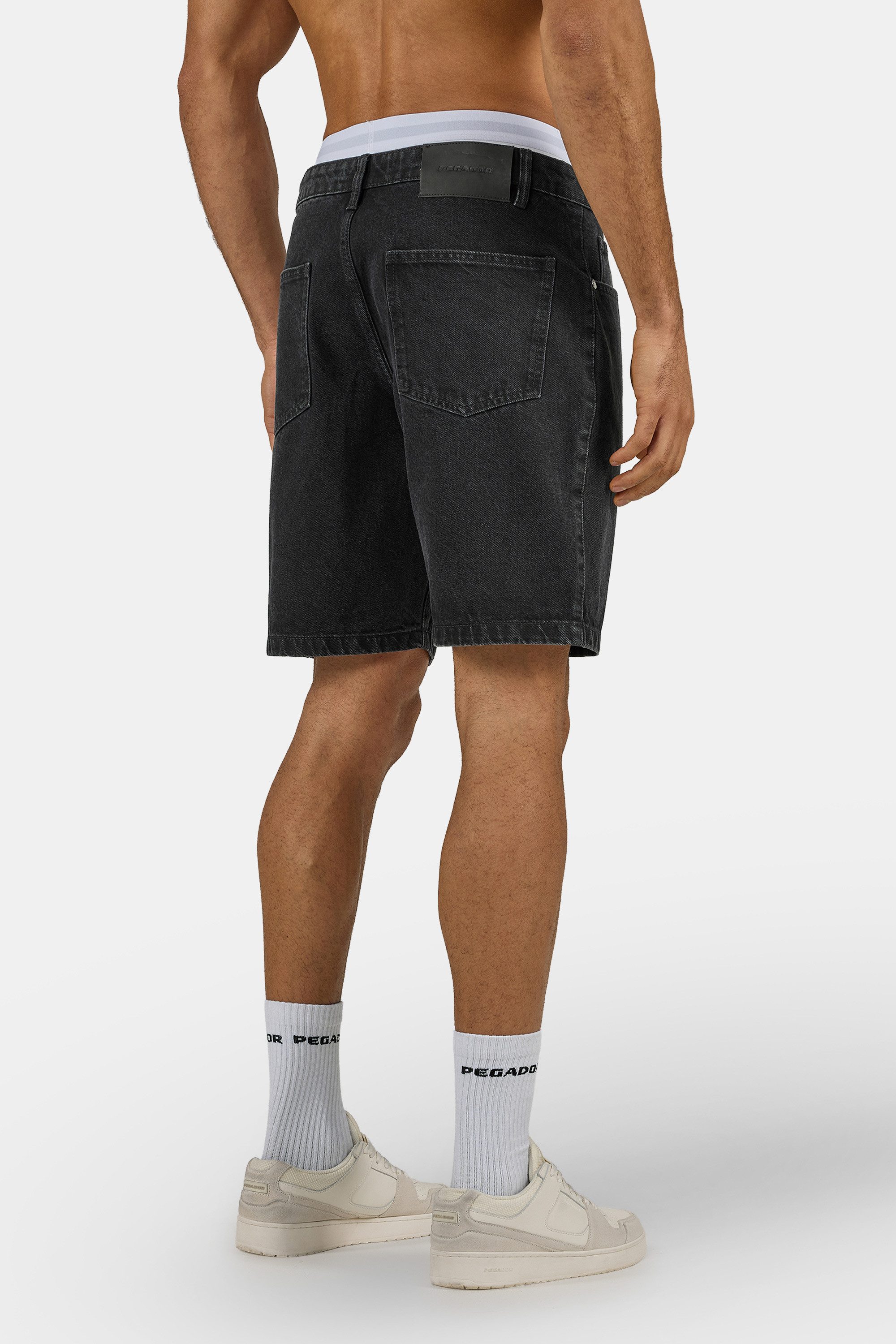 PEGADOR Jeansshorts Bostic Jeans Shorts Baumwolle, regular fit