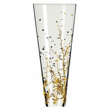 Ritzenhoff Champagnerglas Champagnerglas-Set Goldnacht 001 / 002, Kristallglas, Made in Germany