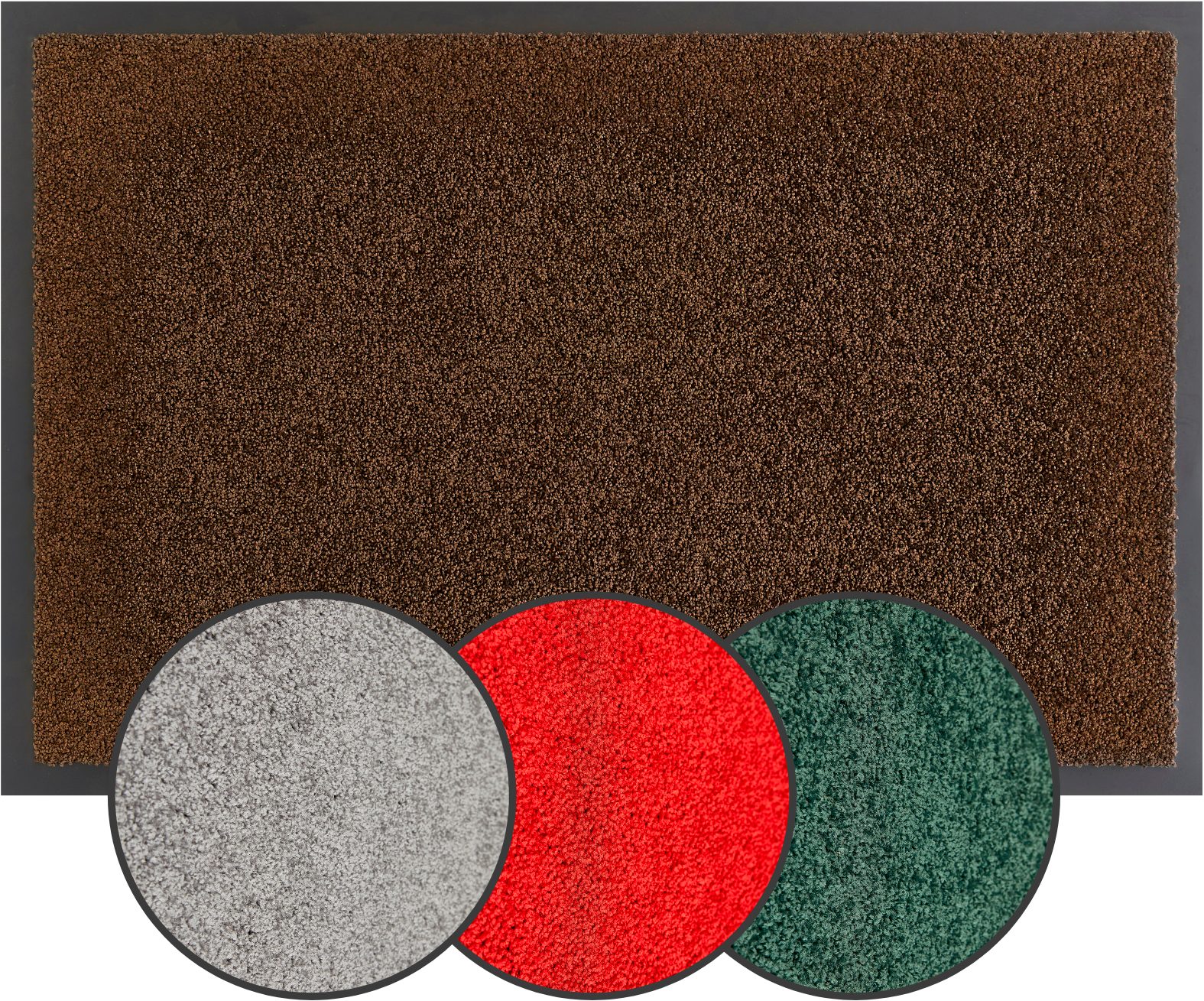OTTO home Fußmatte Emil, Made in Netherlands, rechteckig, Höhe: 6 mm, Schmutzfangmatte, Uni Farben, rutschhemmend, waschbar (Handwäsche)