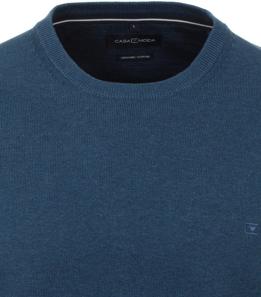 CASAMODA Rundhalspullover Unifarben, Rundhalsausschnitt