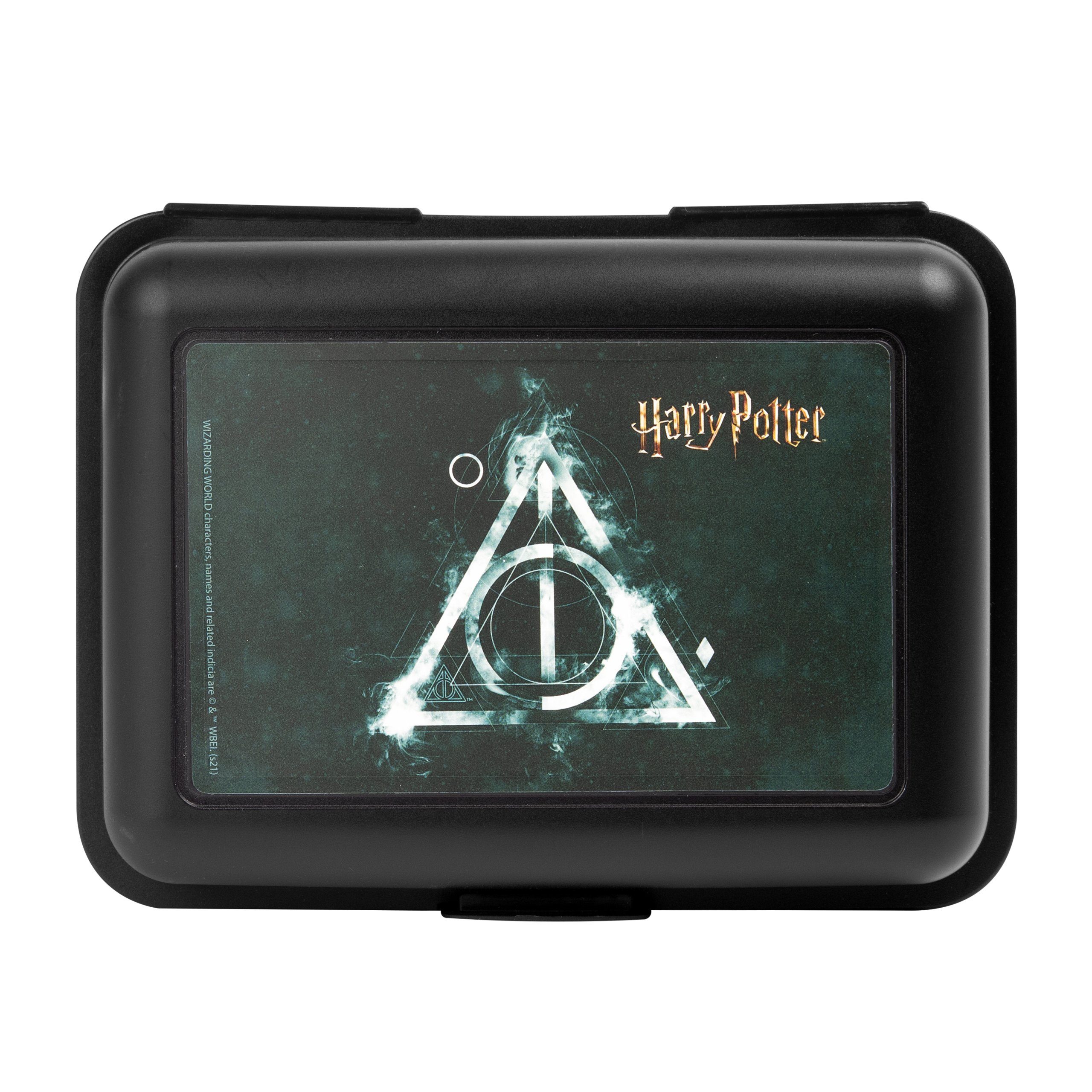 mit Schwarz, Brotdose United Lunchbox Heiligtümer Labels® (PP) Kunststoff Todes des - Potter Trennwand Harry
