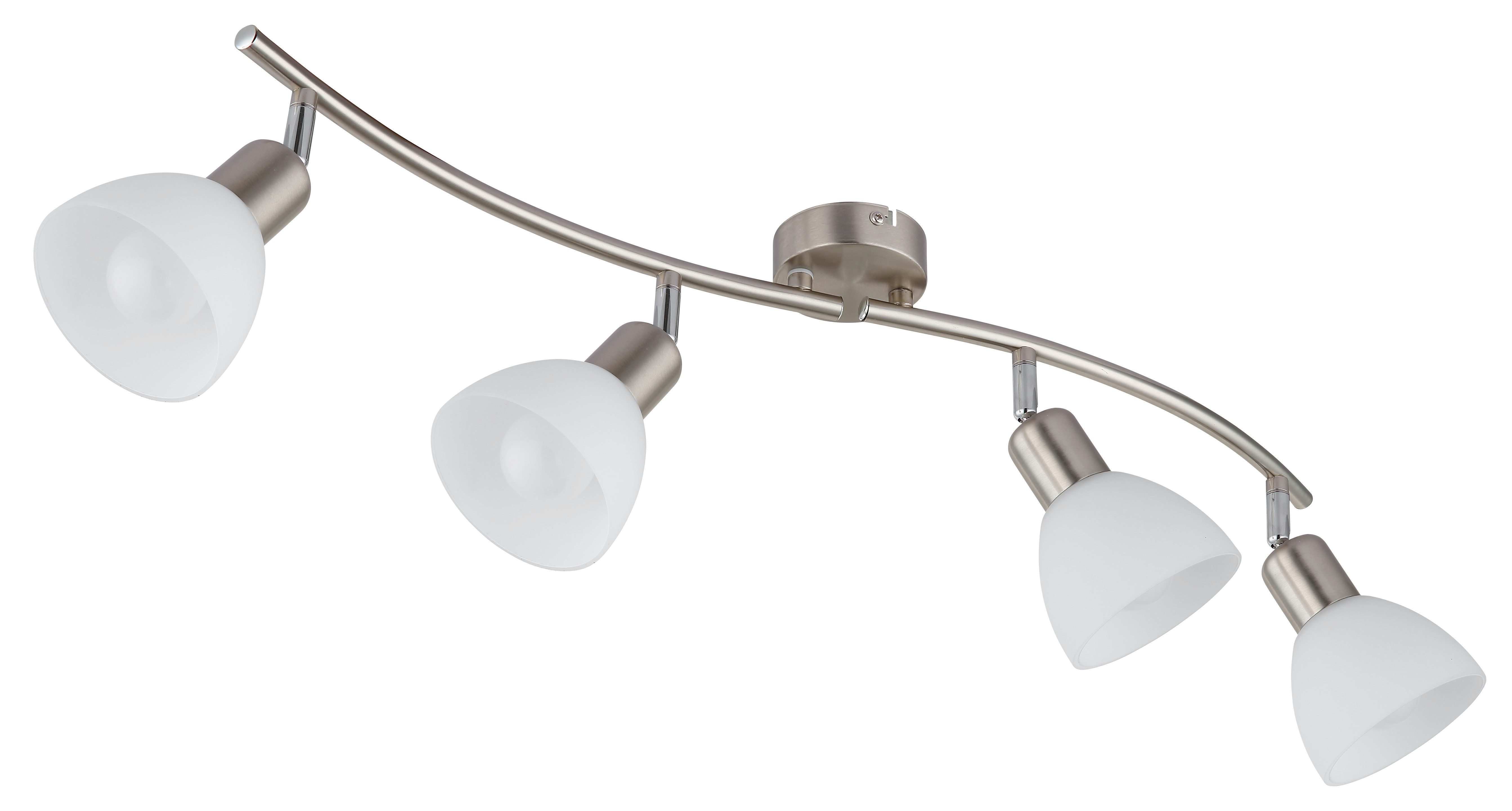 NOWA LED Deckenleuchte MALTE, ohne Leuchtmittel, Warmweiß, Deckenstrahler Glas opal Gläser Wohnzimmer Flur Schlafzimmer