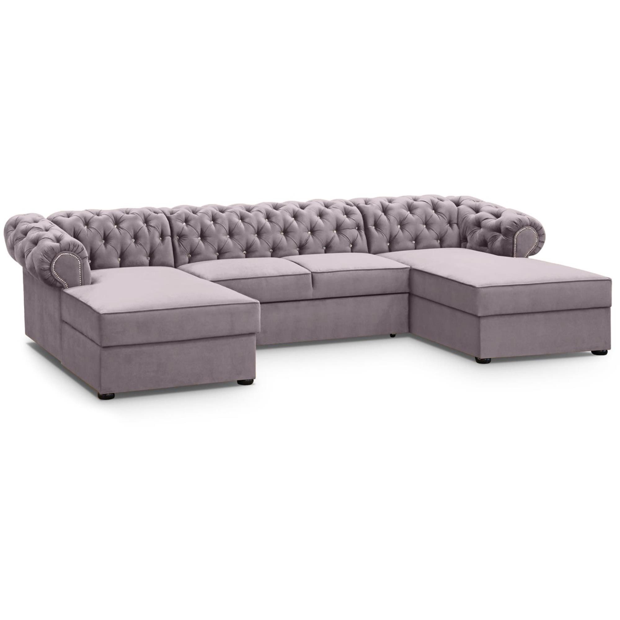 Beautysofa Ecksofa mit Schlaffunktion und zwei günstig online kaufen