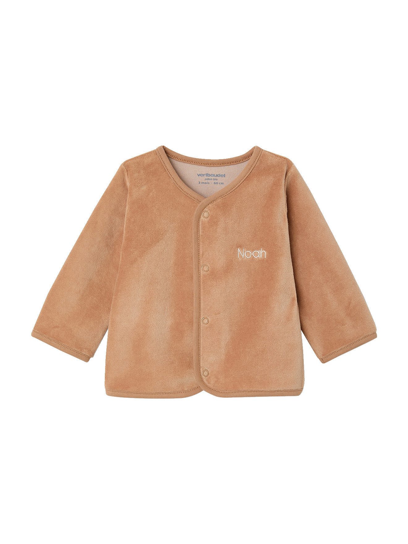 vertbaudet Neugeborenen-Geschenkset Baby-Set aus Wickelbody, Strampler, Jacke & Mütze 4-teilig