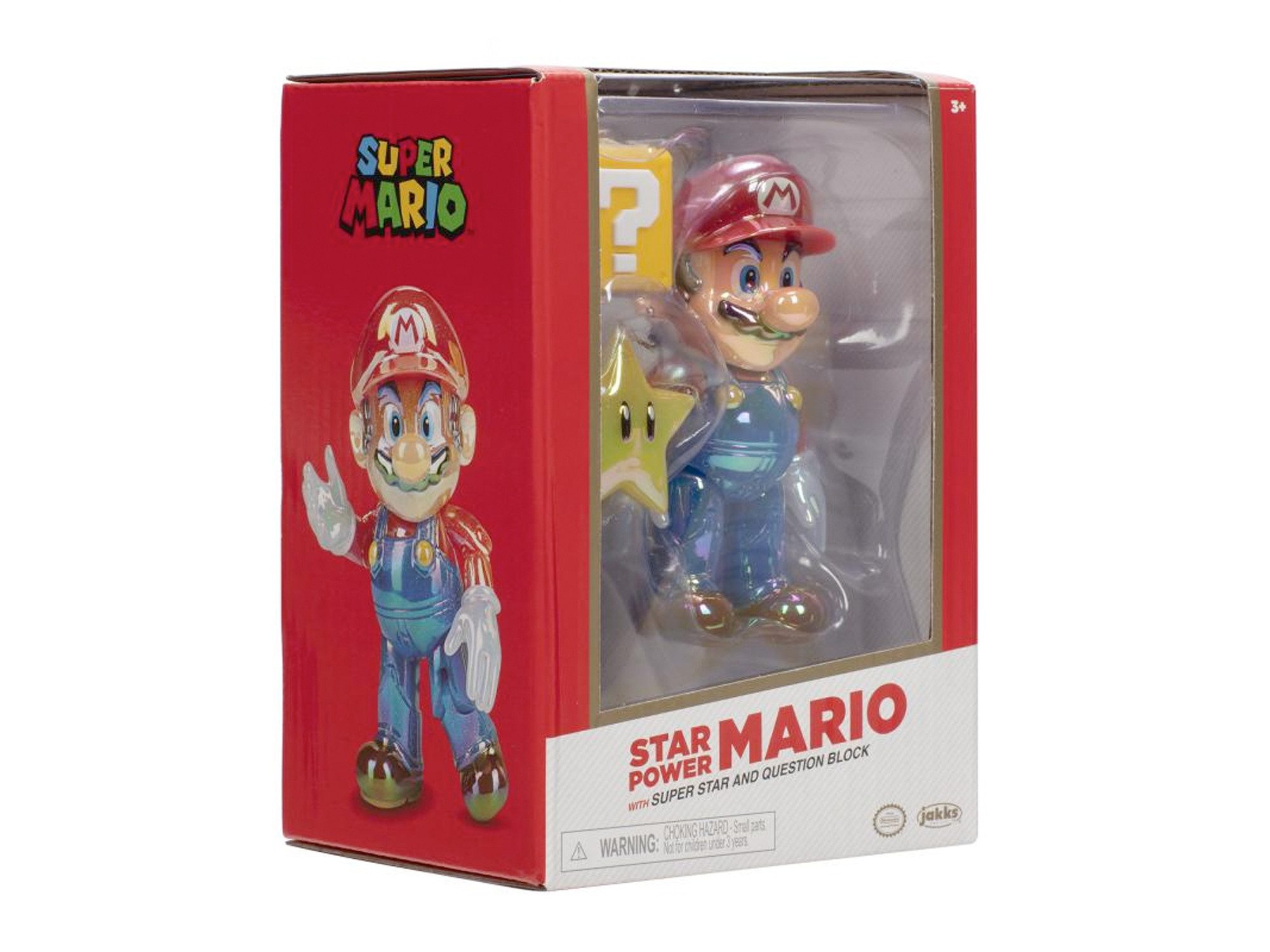 Nintendo Actionfigur Nintendo Super Mario Figur Mario w/ Star in Sammlerbox, 10 cm – Bild 2 von 5
