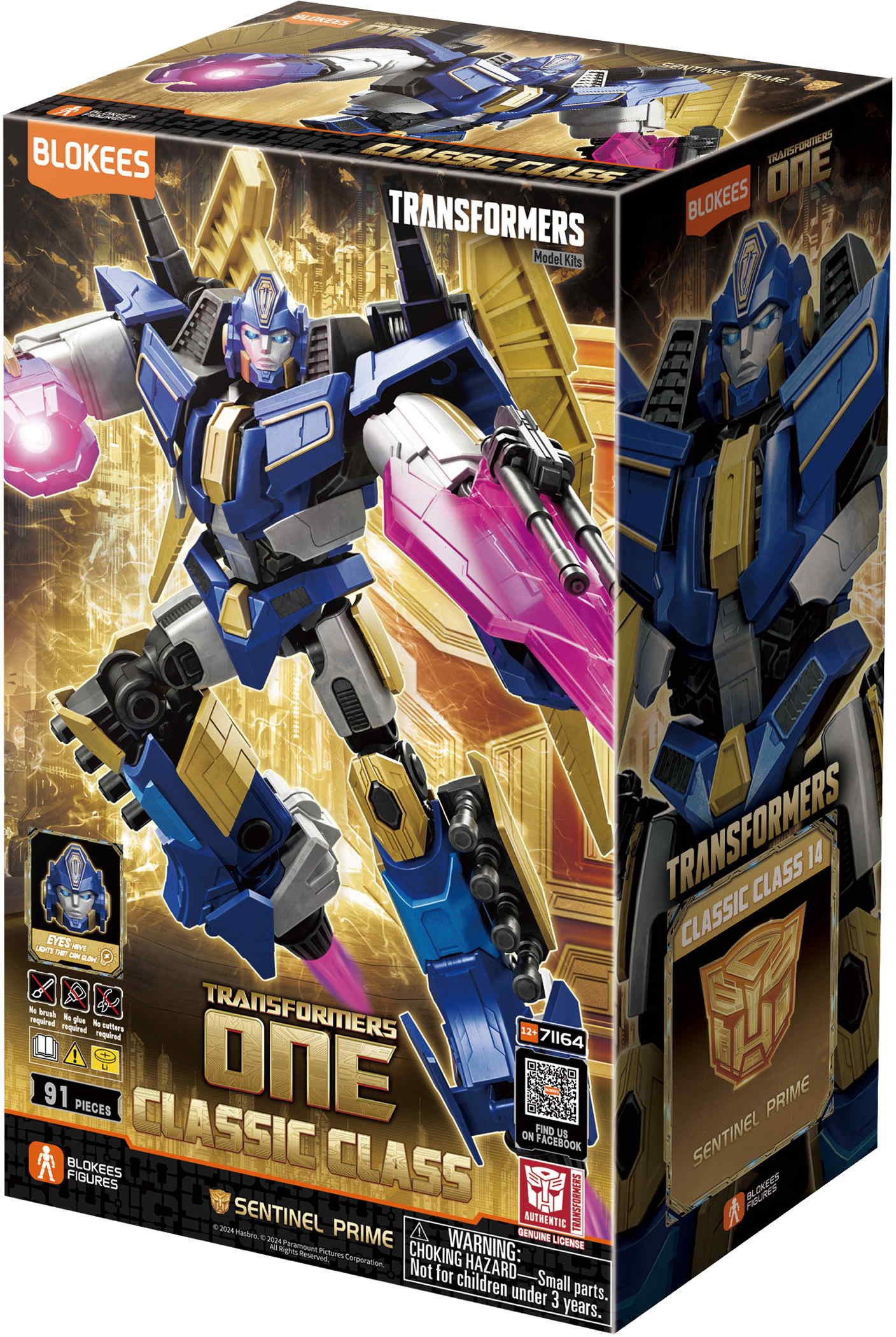 Dickie Toys Blokees Transformers Sentinel Prime Bausatz Figur 91 Teile 201122013 Spielbausteine – Bild 3 von 5