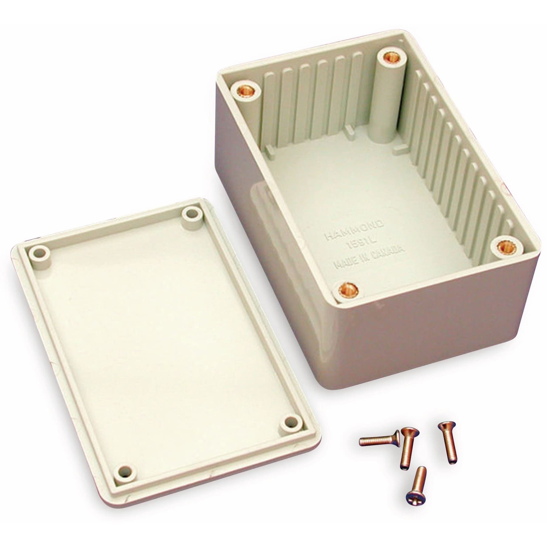 Hammond Montagerückgehäuse HAMMOND Mehrzweck-Gehäuse, 1591LGY, 85x56x39 mm