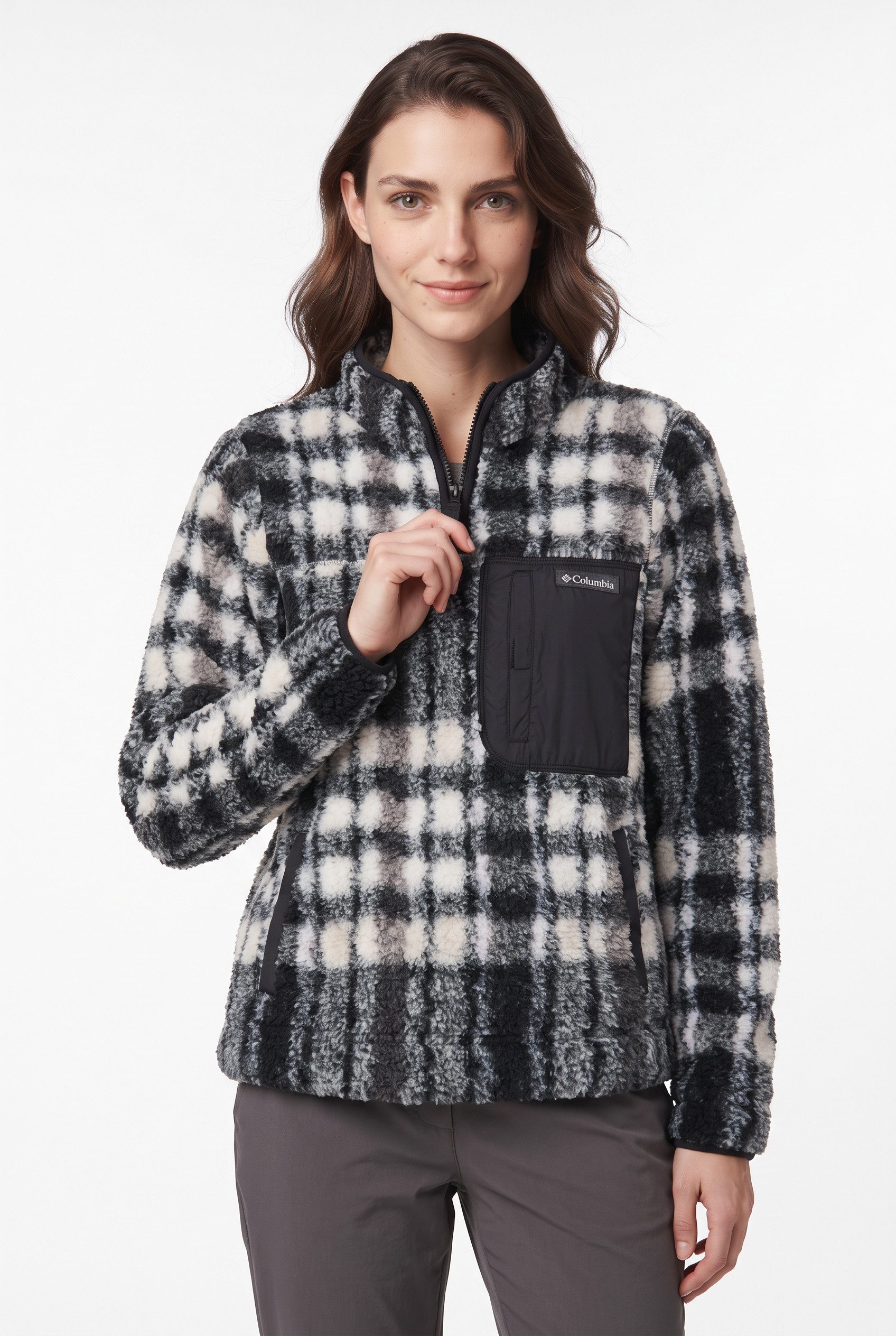 Columbia Fleecepullover für Wandern und Trekking, weiches Material, Obermaterial aus Polyester