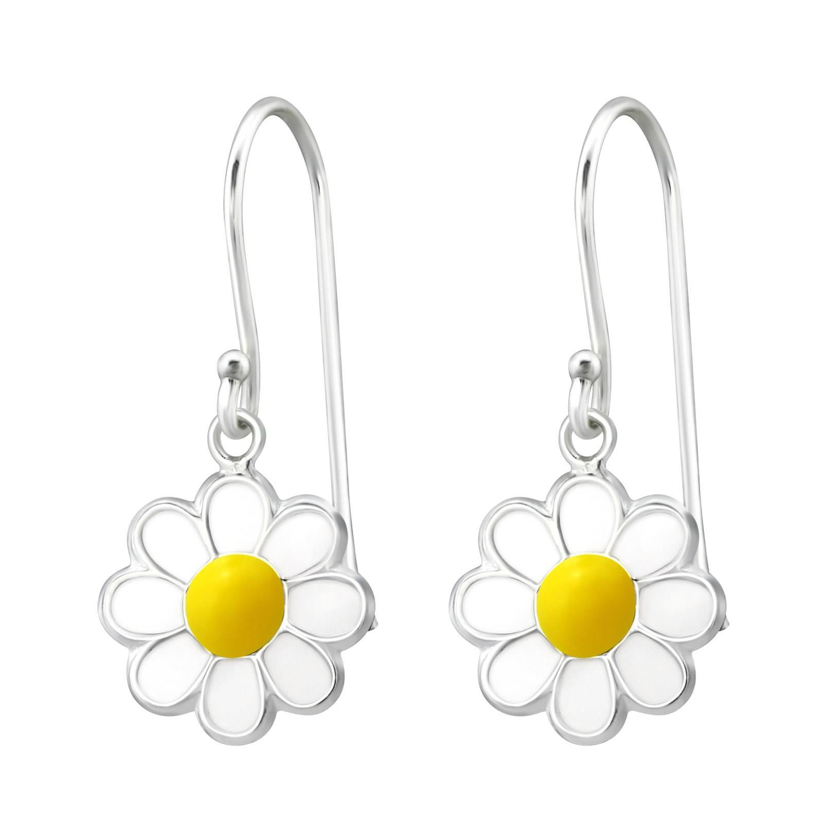 Monkimau Ohrring-Set Blume Kinder Ohrhänger Ohrringe 925 Silber Ohrstecker, Hypoallergen