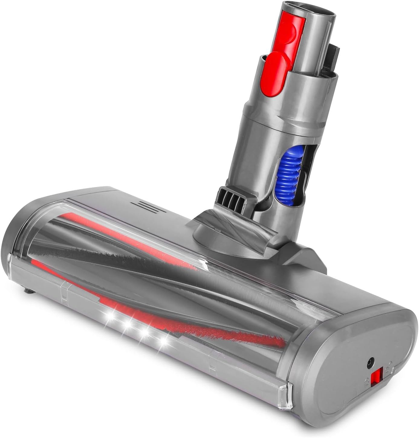 Ixydor Staubsaugerrohr Ersatzbürste für Dyson V7-V15 LED-Beleuchtung für Hartböden & Teppich, Zubehör für Dyson V7, Dyson V8, Dyson V10, Dyson V11, Dyson V15, Dyson SV12, Dyson SV14, Motorisierter Bürstenkopf, 4 LED-Lichter, flexibel 180 robust