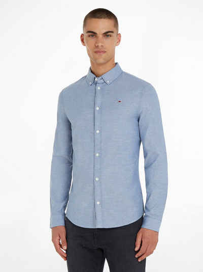 Tommy Jeans Langarmhemd TJM SLIM STRETCH OXFORD SHIRT aus Bio-Baumwolle