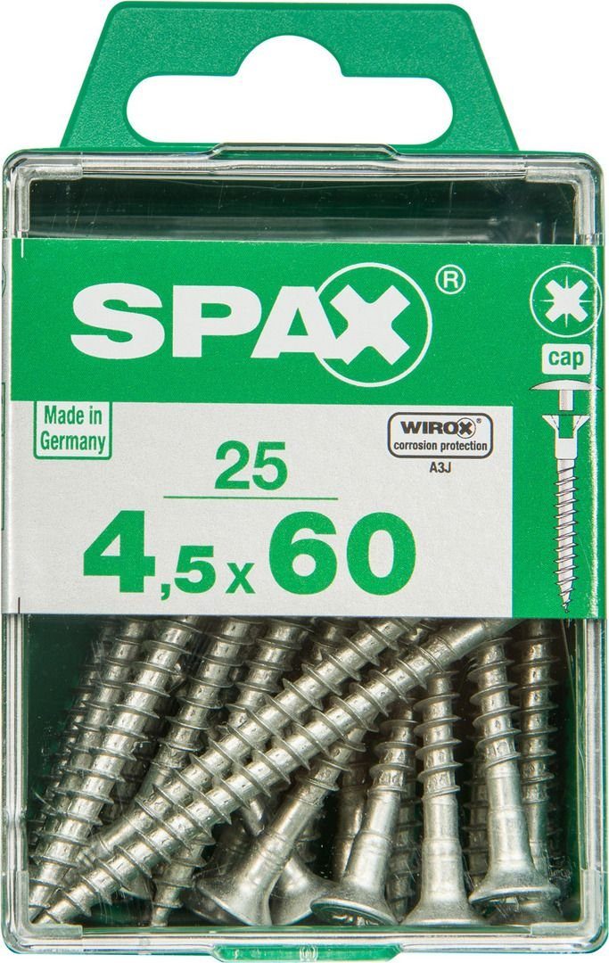 SPAX Holzbauschraube Spax Universalschrauben 4.5 x 60 mm PZ 2 - 25 Stk.