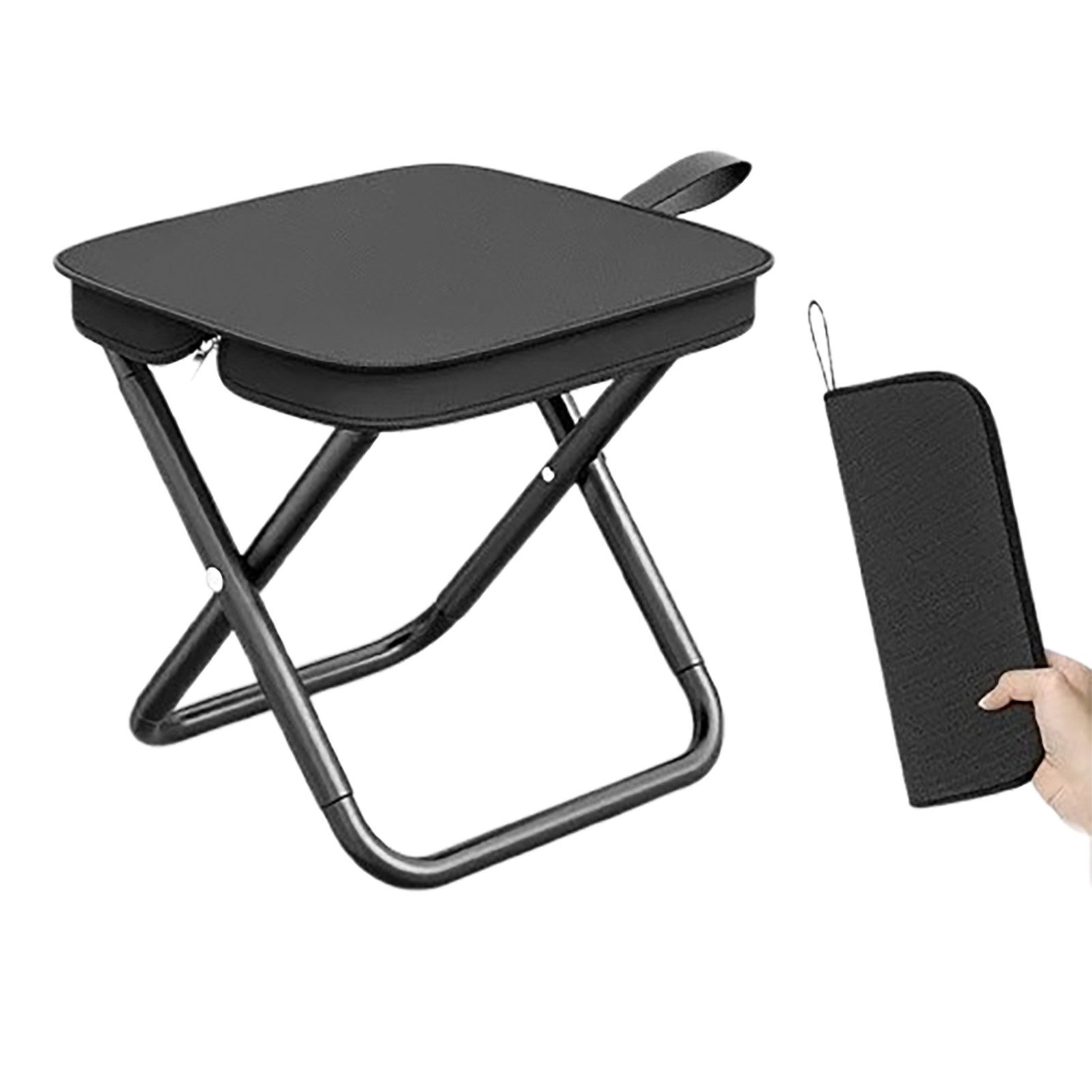 Jumpeak Klappstuhl Kreative Handtasche Klappbarer Hocker, günstig online kaufen