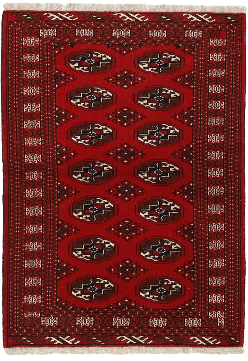 Orientteppich Turkaman 103x147 Handgeknüpfter Orientteppich / Perserteppich, Nain Trading, rechteckig, Höhe: 6 mm