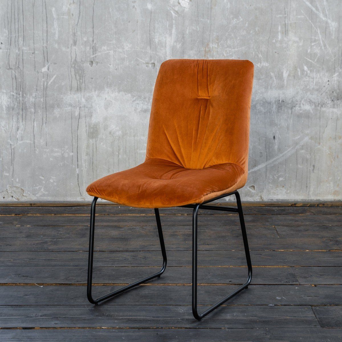 Esszimmerstuhl verschiedene Farben 1 2 orange ZITA, oder Stuhl Velvet, Stück, KAWOLA