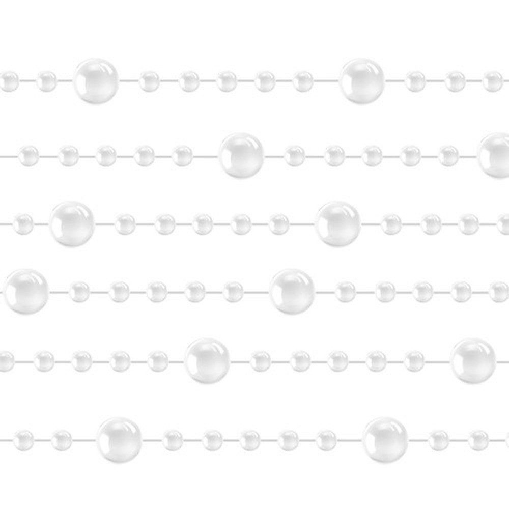 Ruhhy Girlanden Weihnachtsbaumgirlande Perlenkette (1-tlg), Perlen bleiben fest fixiert und fallen nicht ab
