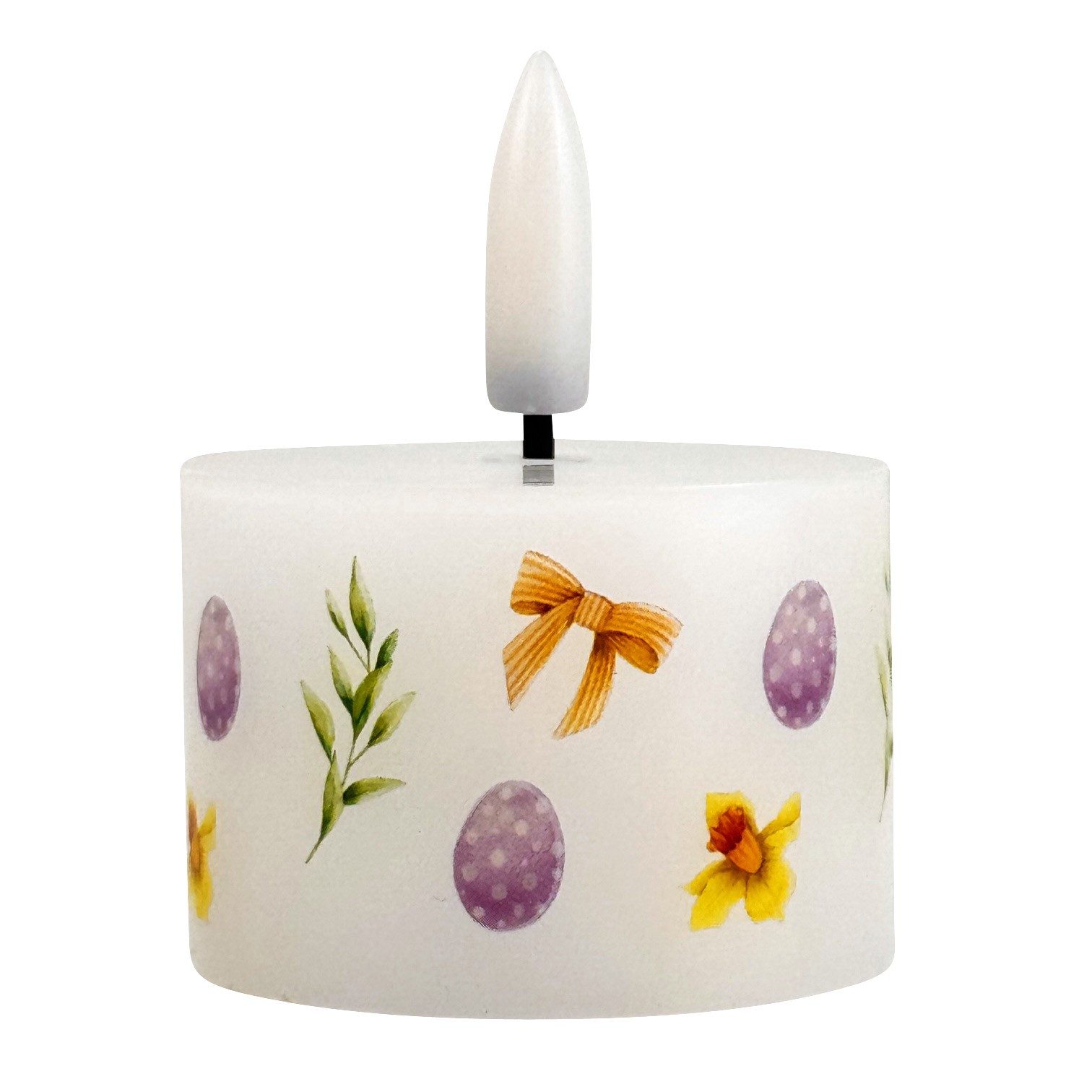 Online-Fuchs LED-Kerze - 6 LED-Teelichter mit Timer im Frühling-Design - Osterdeko (realistische Kerzenflamme, inklusive Geschenkverpackung), inklusive praktisc – Bild 4 von 5