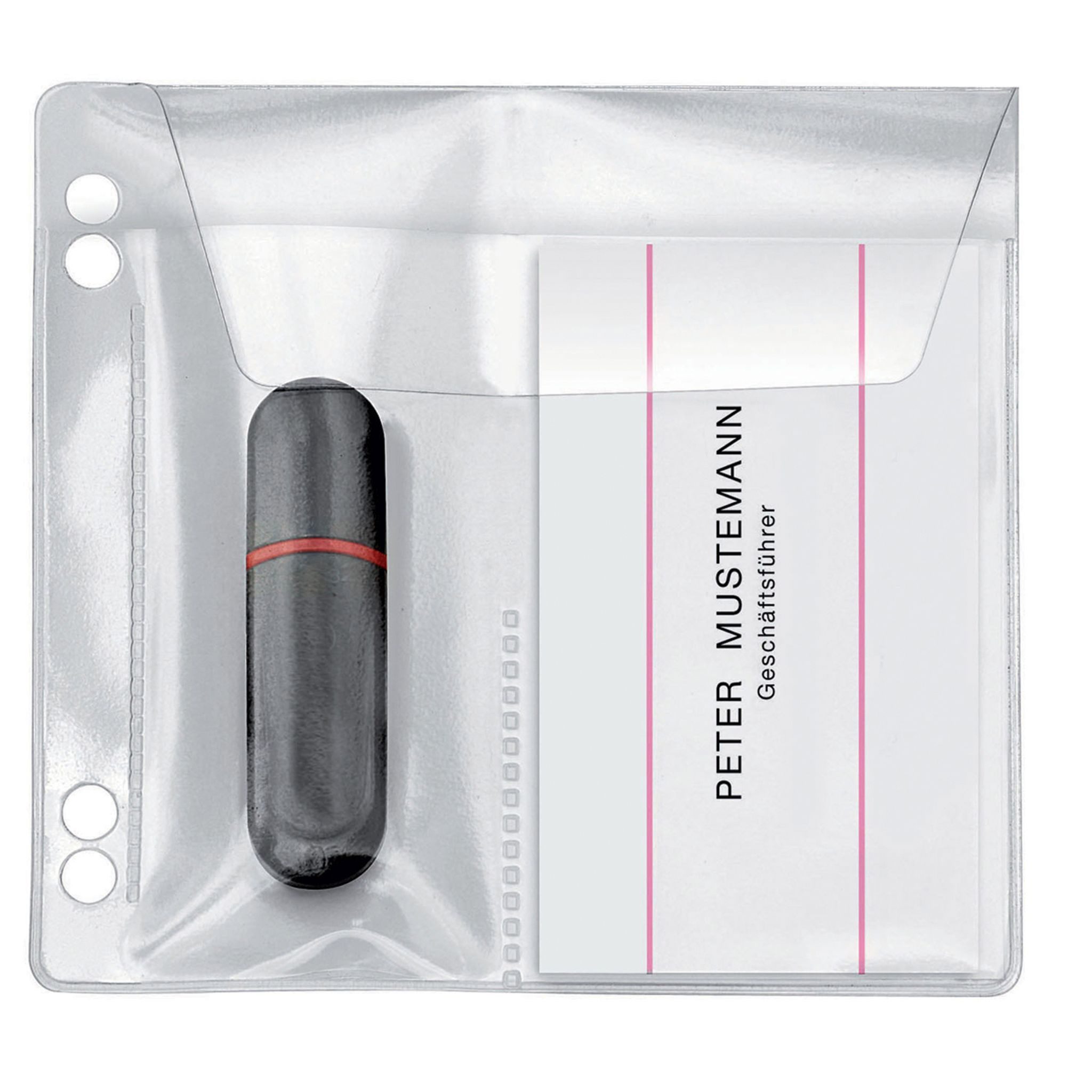 VELOFLEX Dokumententasche VeloflexHüllen f. USB Stick 5er Pack